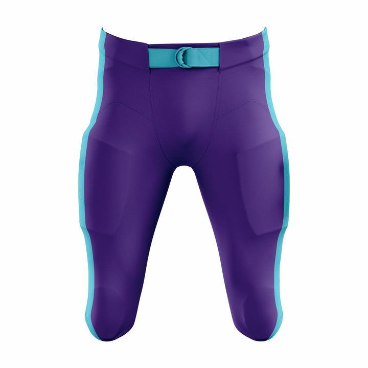 Custom Purple & Cyan American Football Pant
