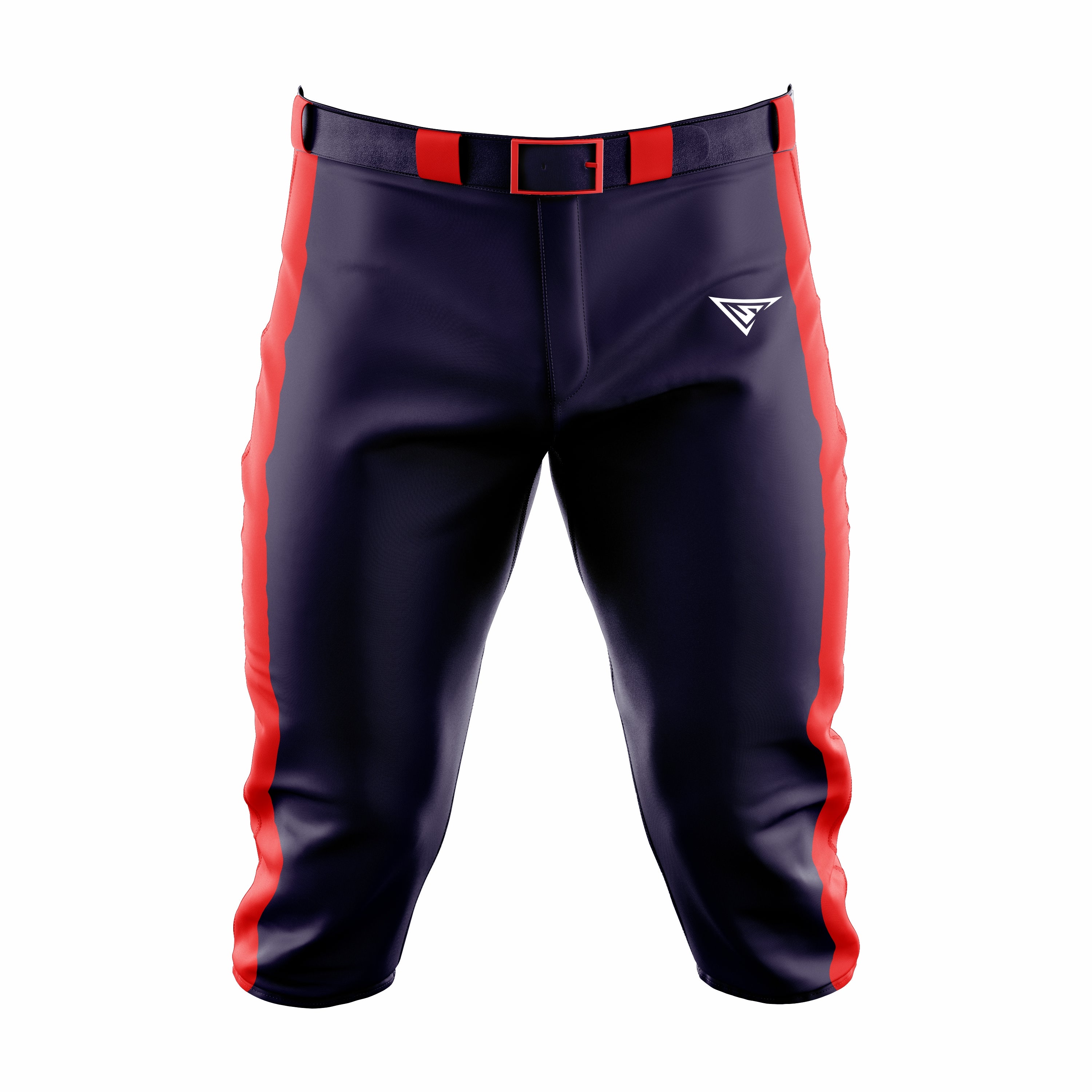 Custom Dark Blue & Red softball Knicker Pant
