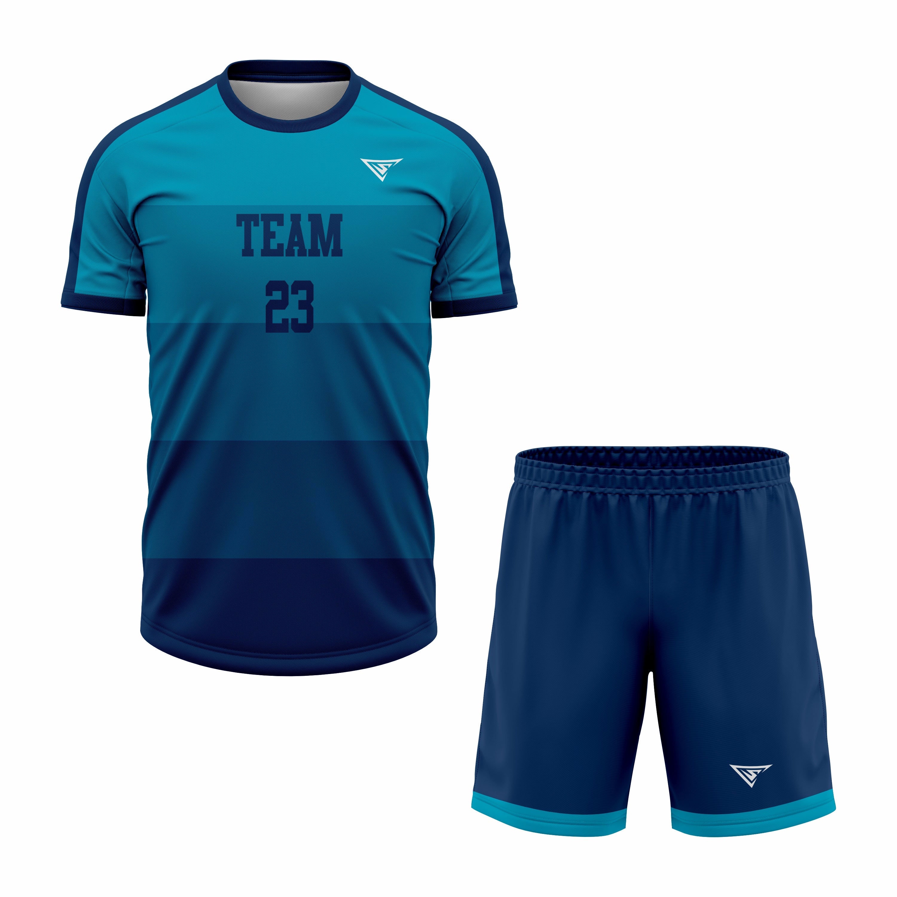 CUSTOM BLUE SOCCER UNIFORM