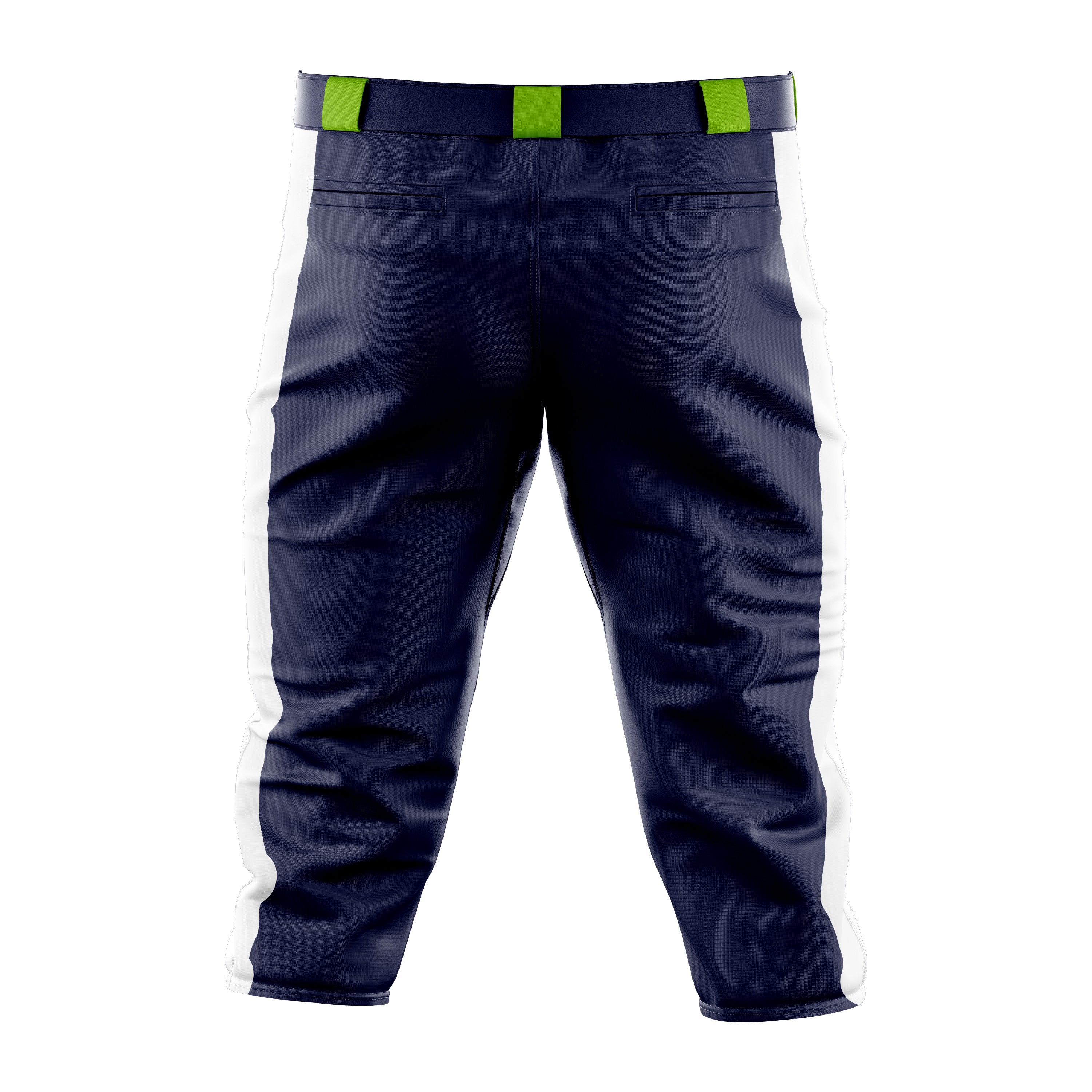 Custom Dark Blue & Green Baseball Knicker Pant