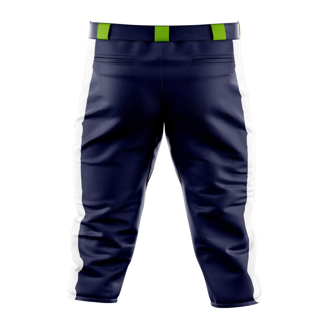 Custom Dark Blue & Green Baseball Knicker Pant