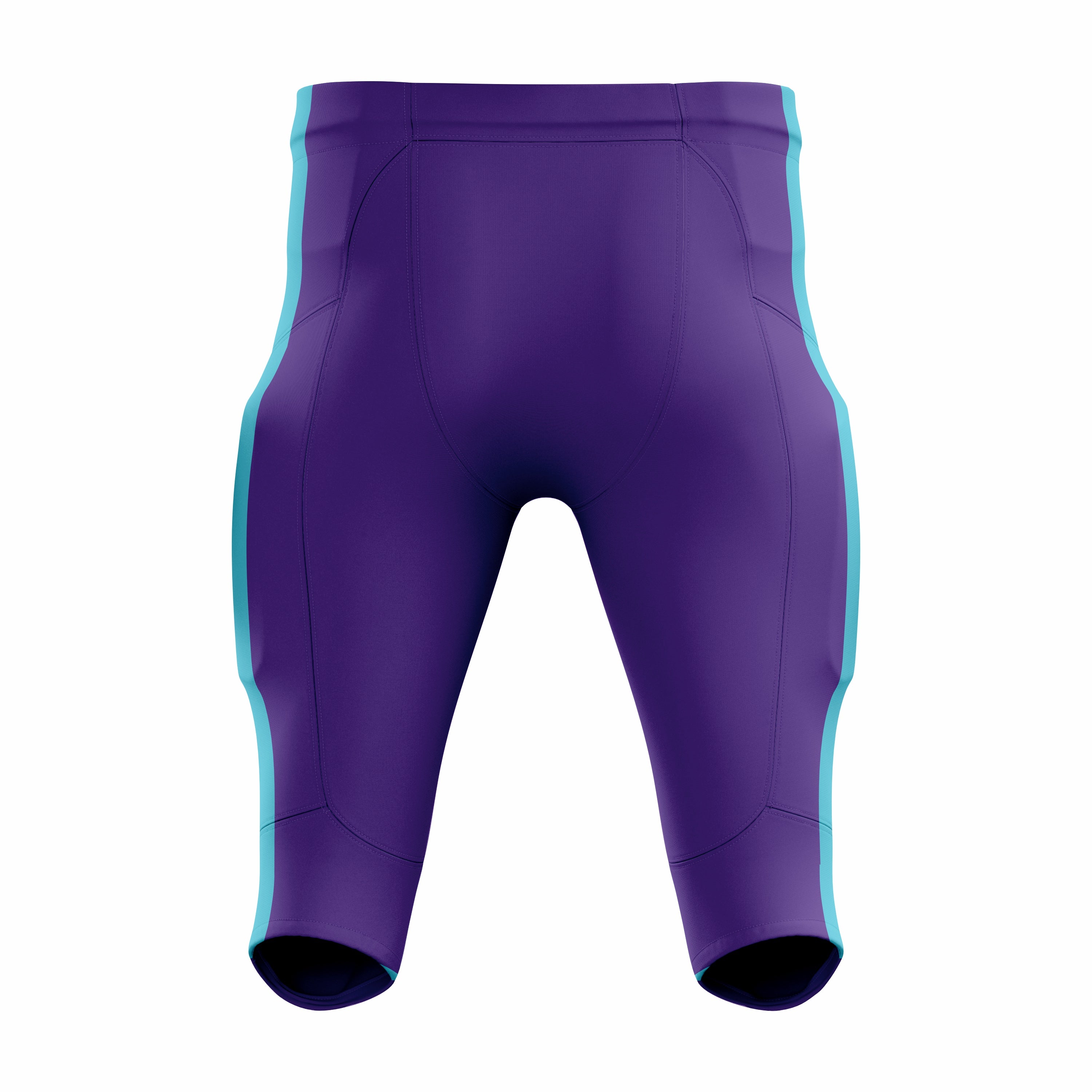 Custom Purple & Cyan American Football Pant