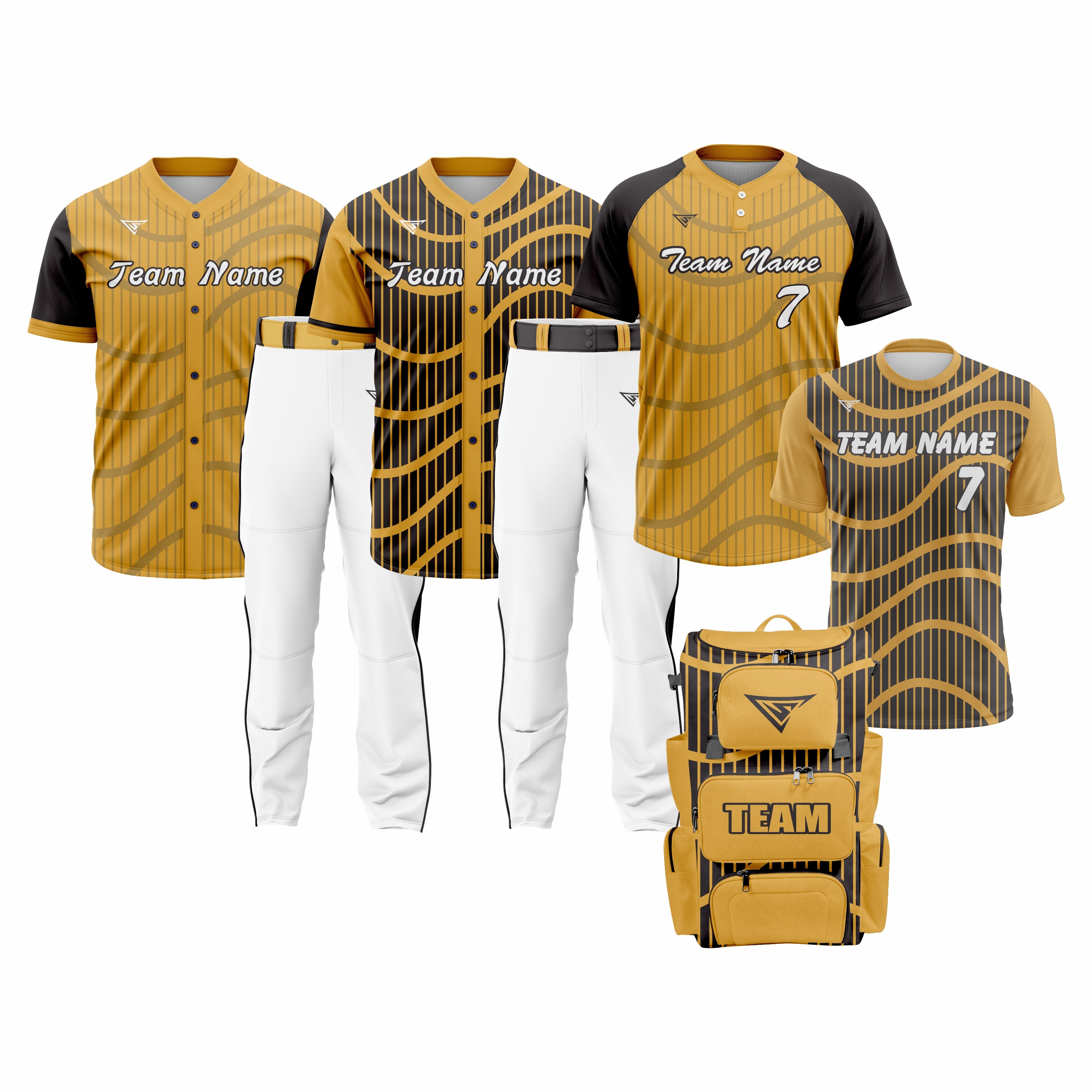 CUSTOM GREEN, WHITE & BLACK BASEBALL TEAM UNIFORM PACKAGE – DIAMOND PRO