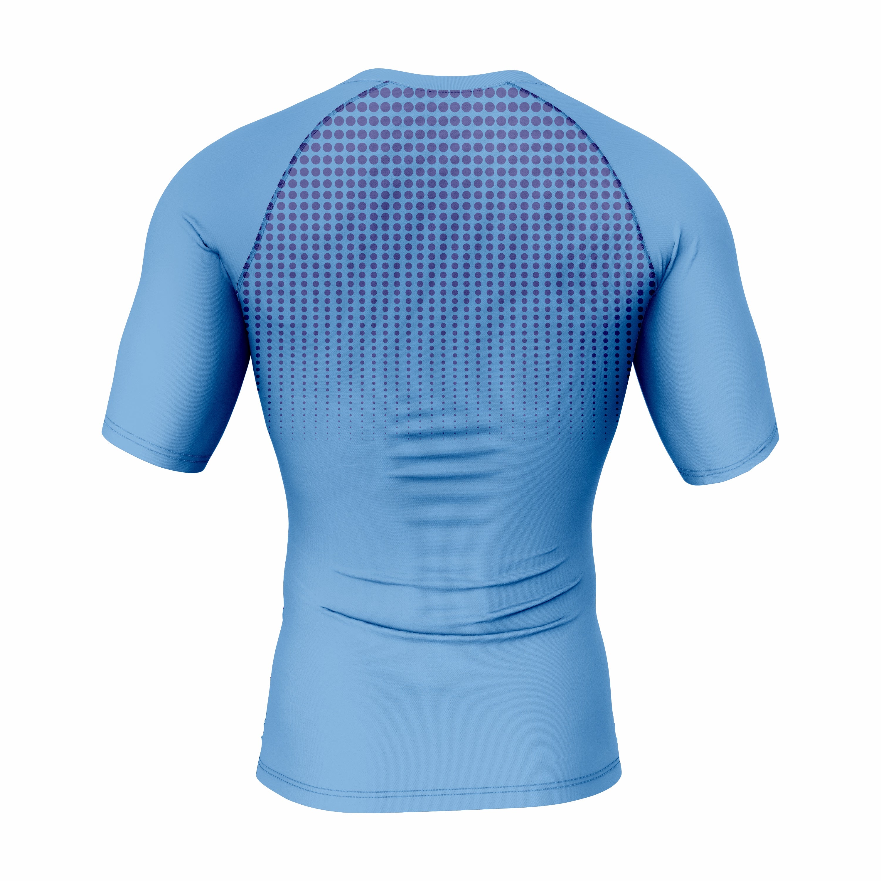 Custom Blue Navy Authentic Short Sleeve Compression Shirt