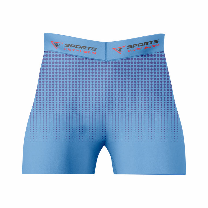 Custom Blue Navy Authentic Compression Short