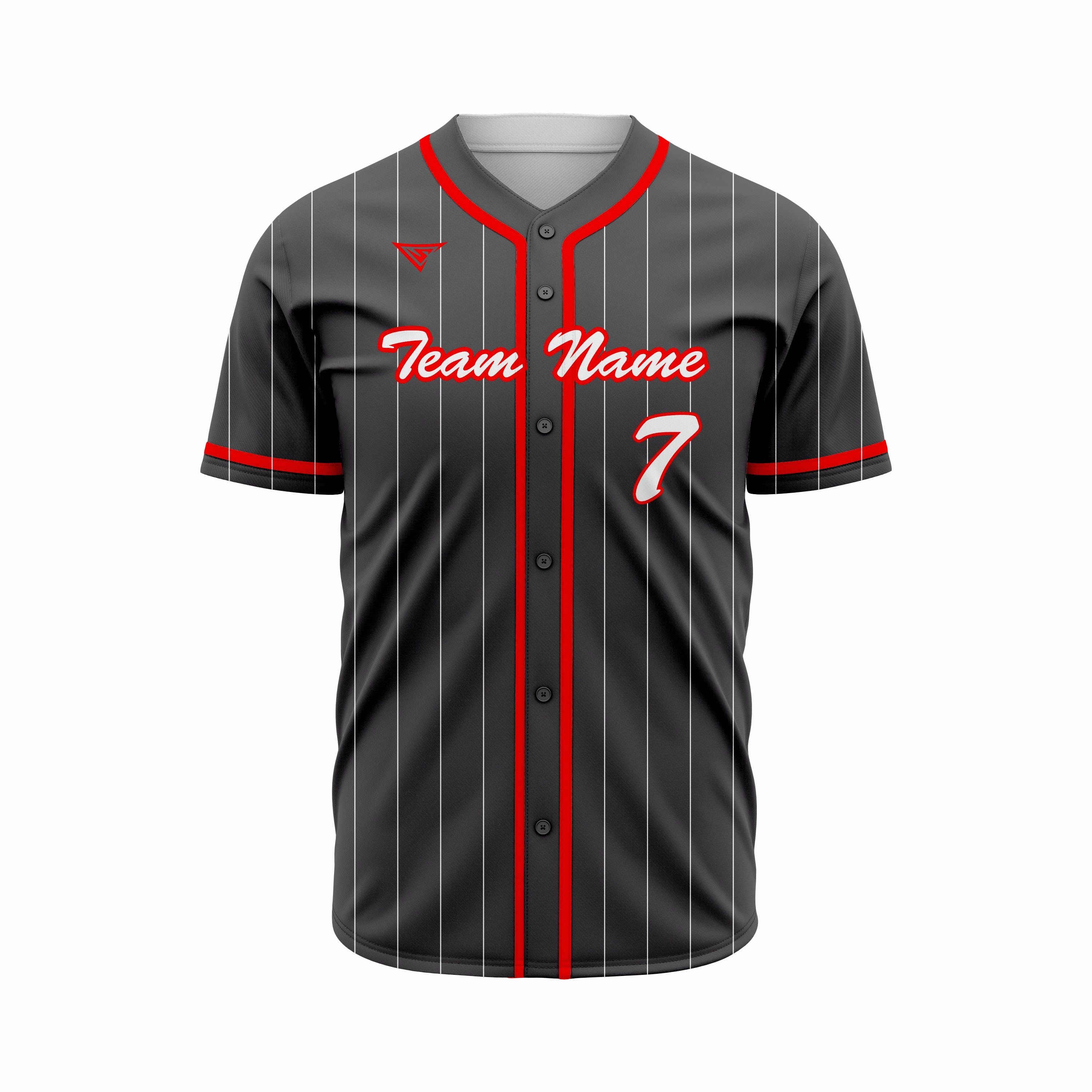 Custom Baseball full Buttons Jersey Sublimated