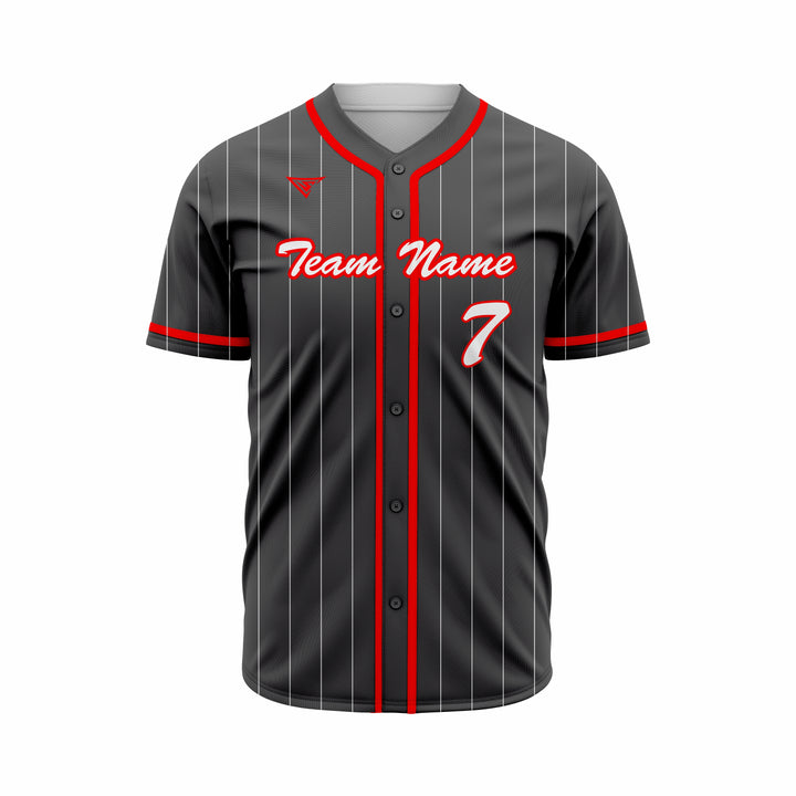 Custom Baseball full Buttons Jersey Sublimated