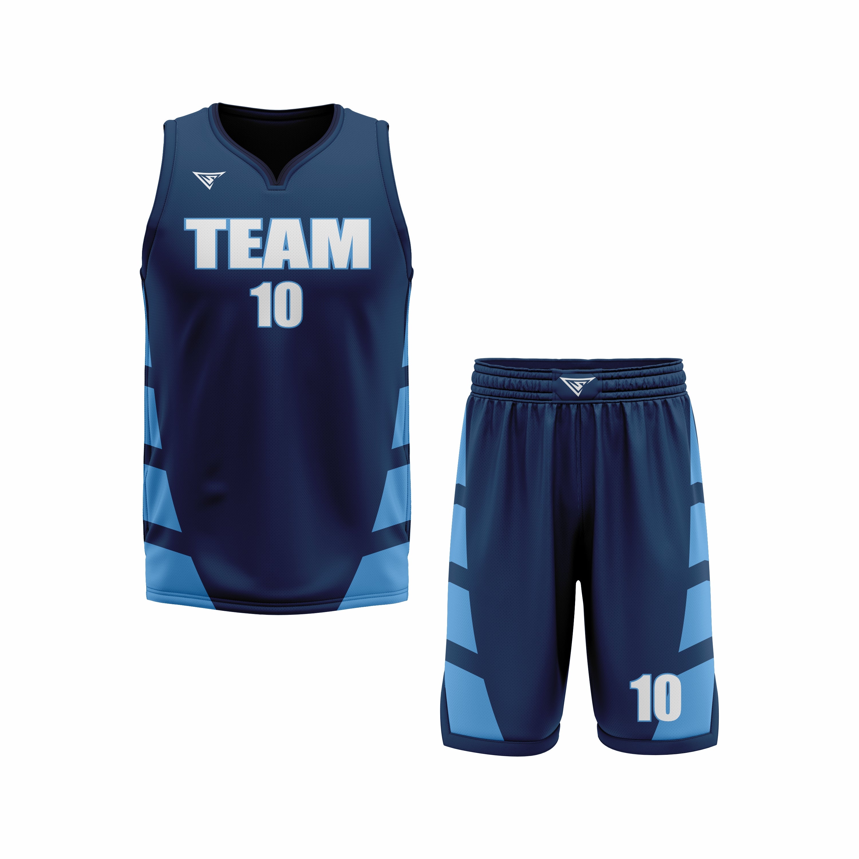 CUSTOM BLUE ROYAL BASKETBALL UNIFORM