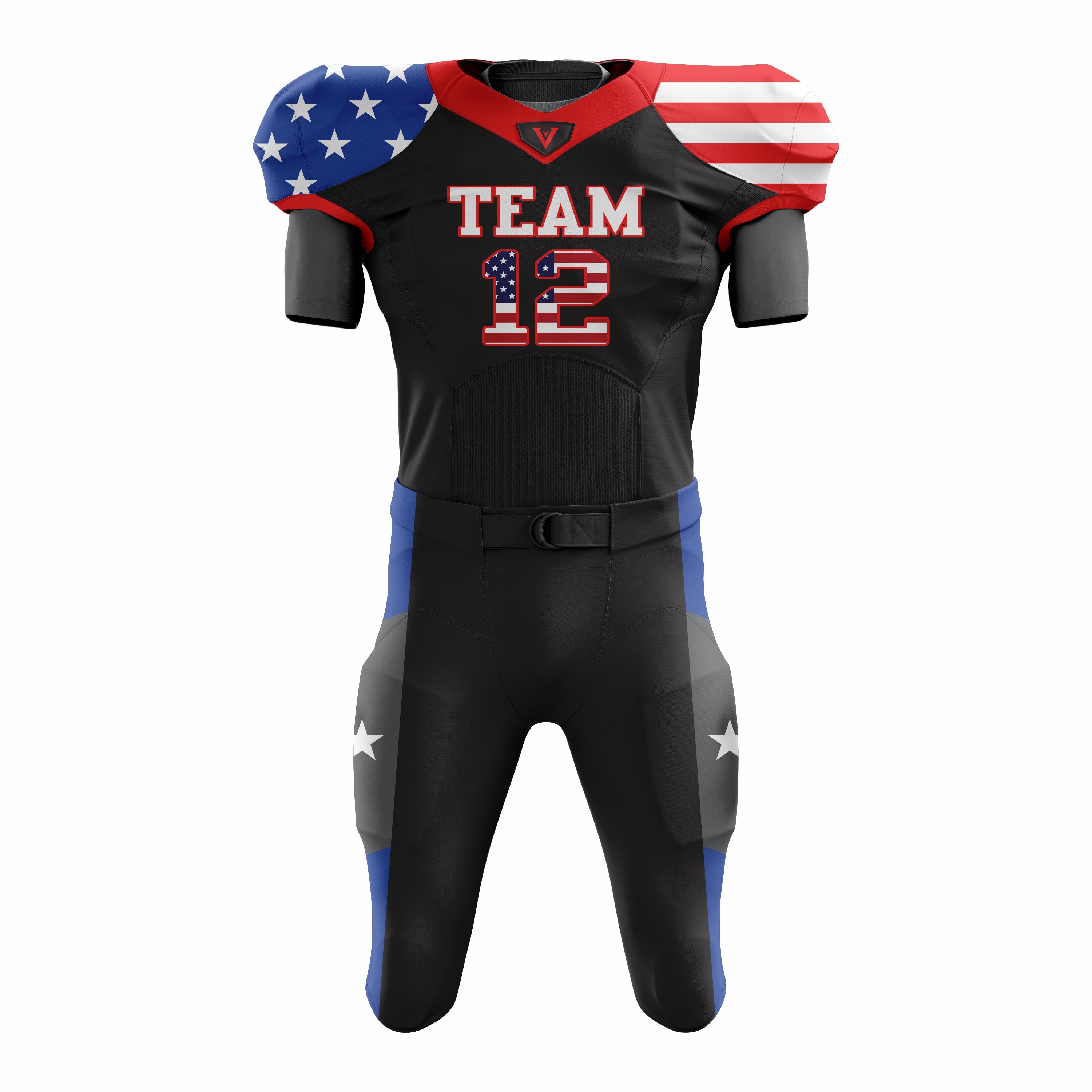 Custom Football Uniform (with Integrated Pads)