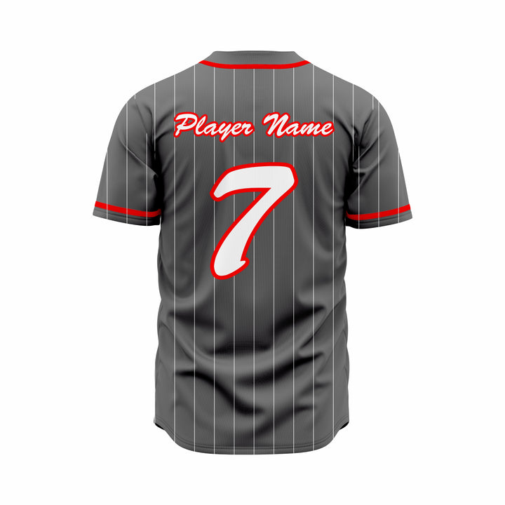 Custom Baseball full Buttons Jersey Sublimated