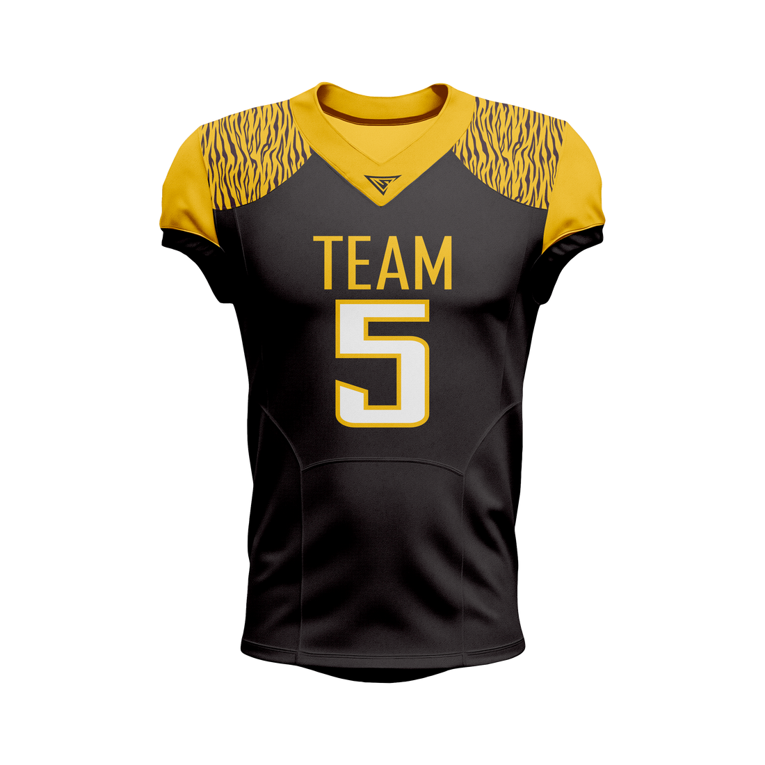 Custom Black & Orange American Football Jersey