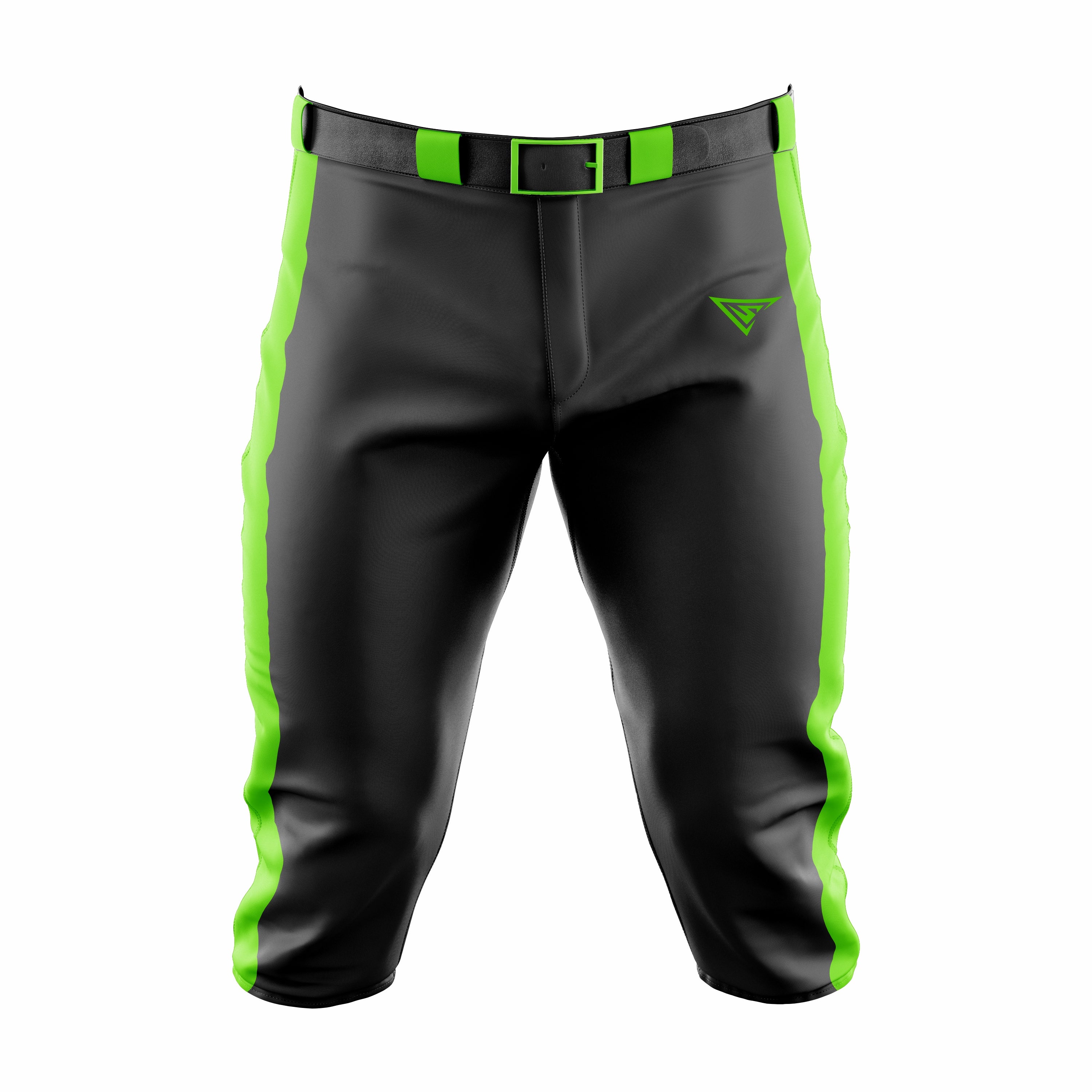 Custom Black & Green softball Knicker Pant