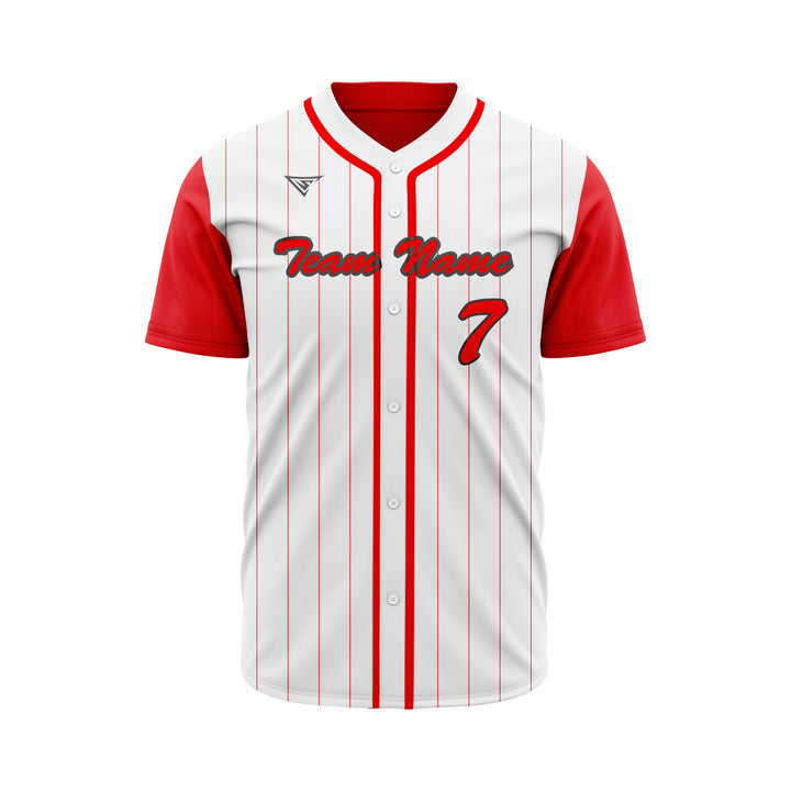 Custom Baseball full Buttons Jersey Sublimated