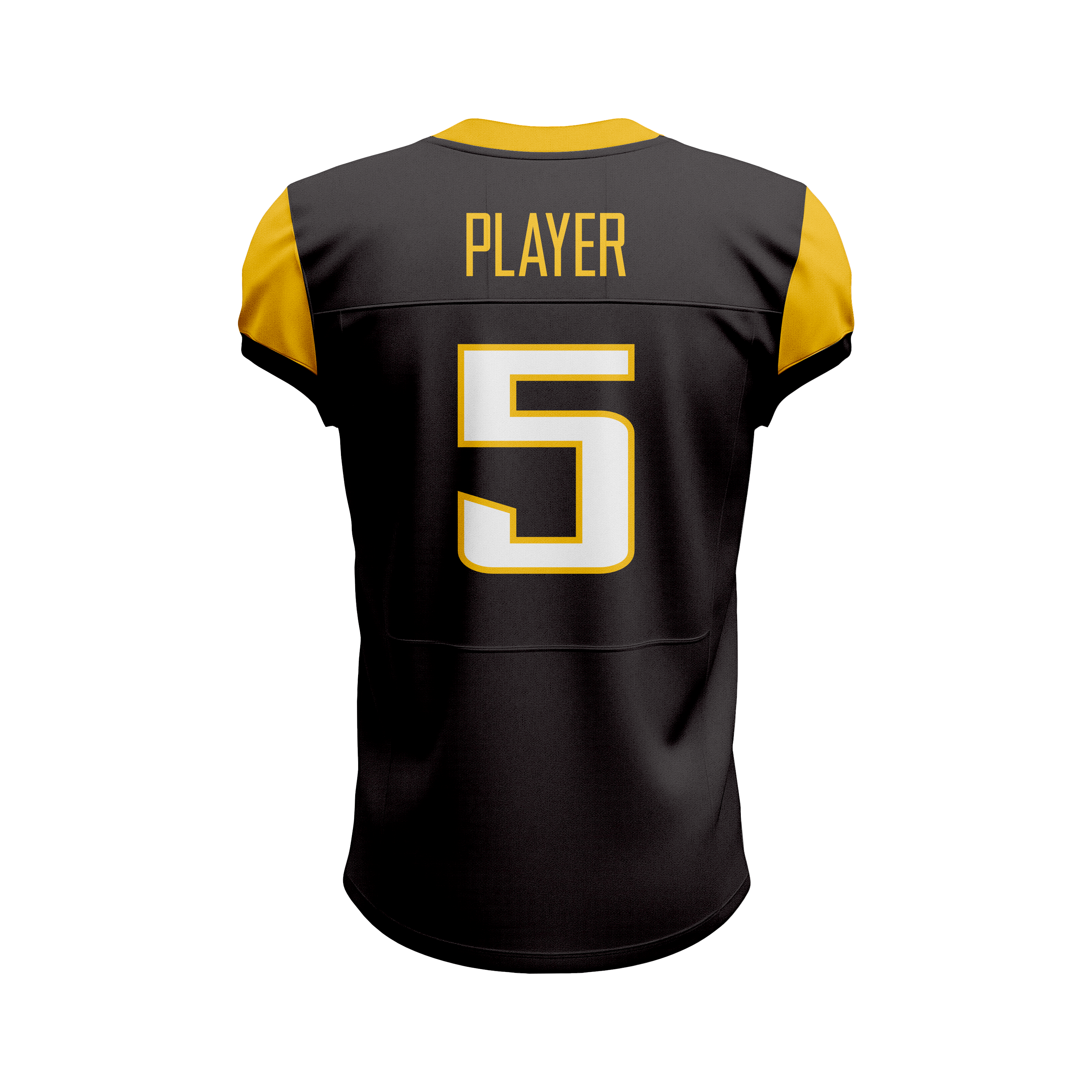 Custom Black & Orange American Football Jersey