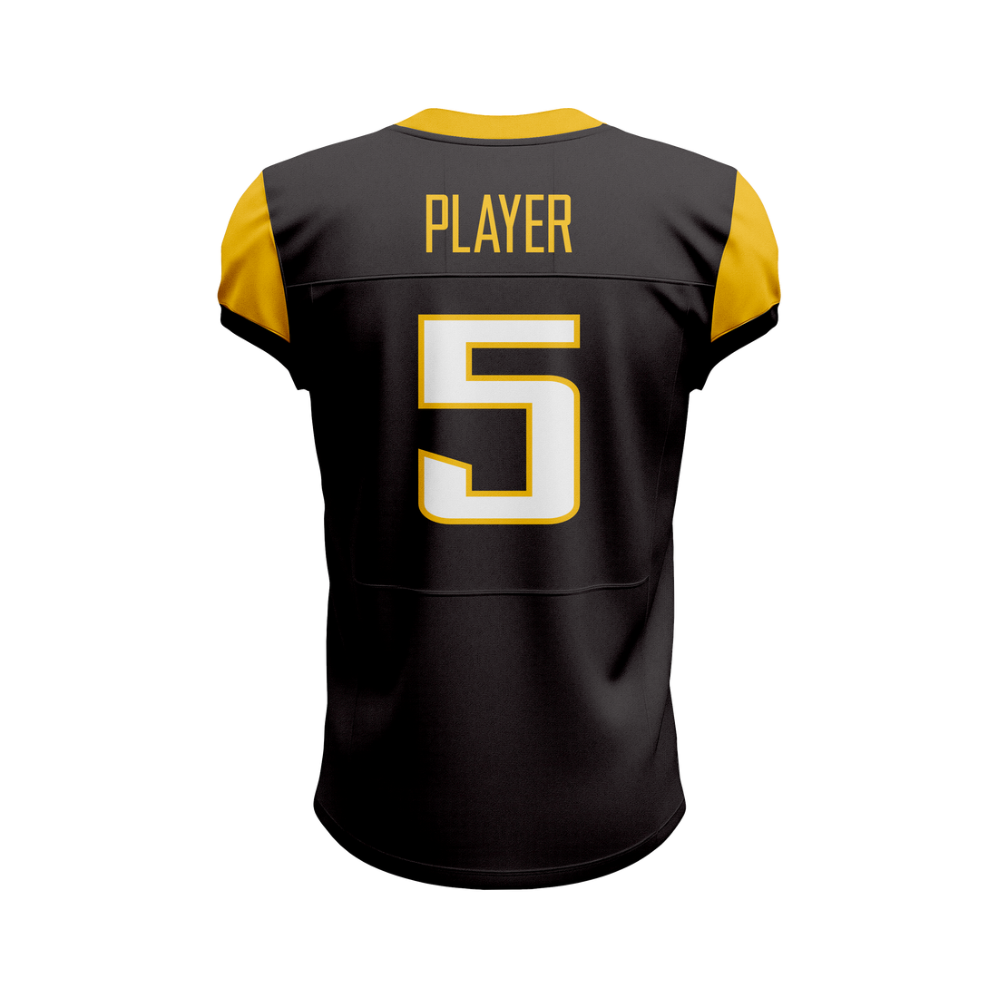 Custom Black & Orange American Football Jersey