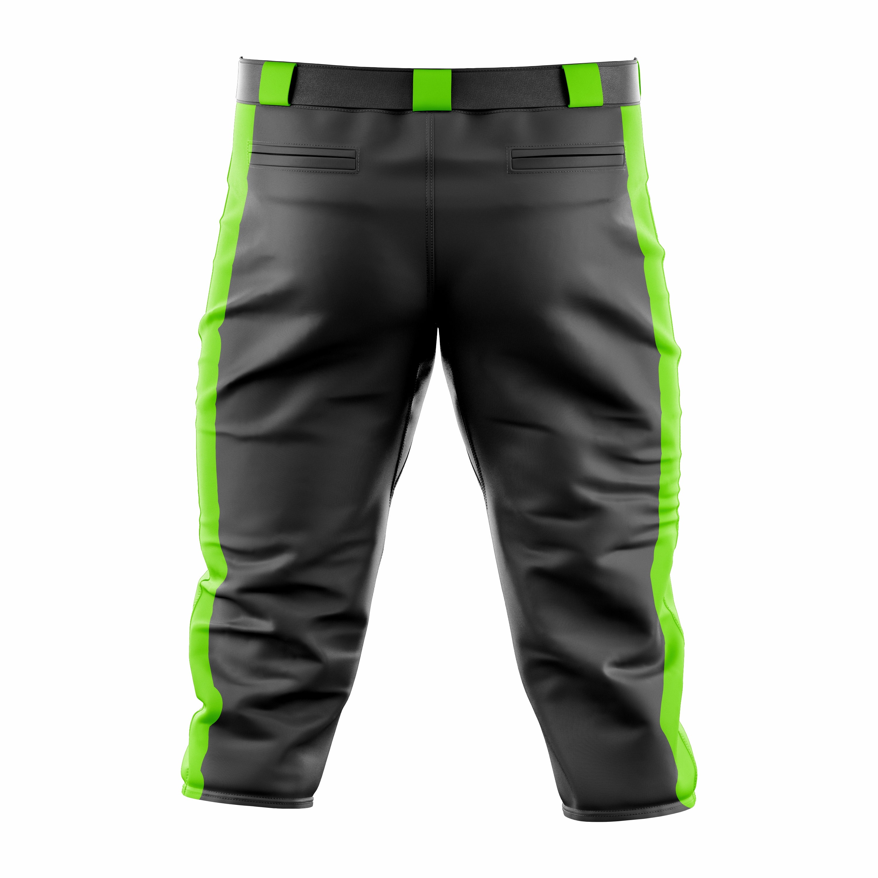 Custom Black & Green softball Knicker Pant