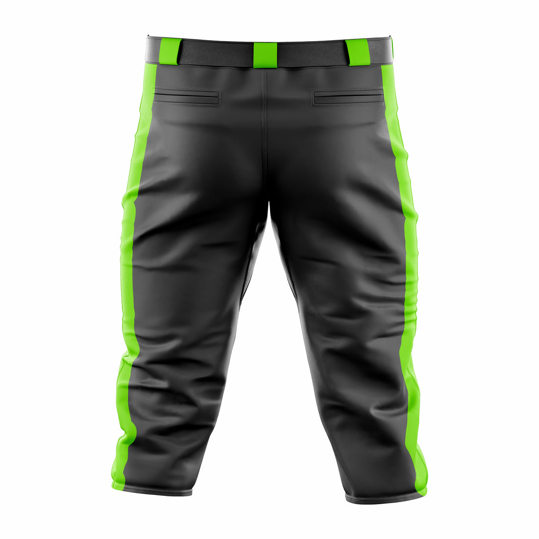 Custom Black & Green softball Knicker Pant