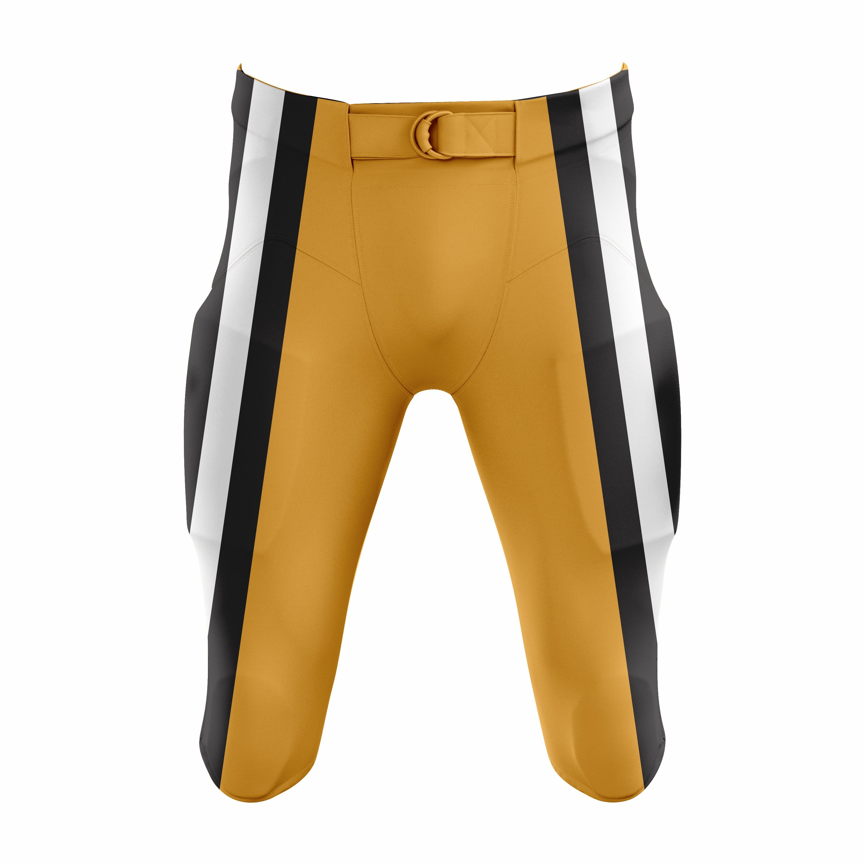 Custom Orange, Black & White American Football Pant