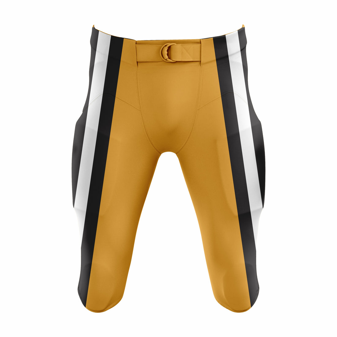 Custom Orange, Black & White American Football Pant