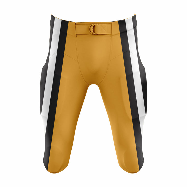 Custom Orange, Black & White American Football Pant