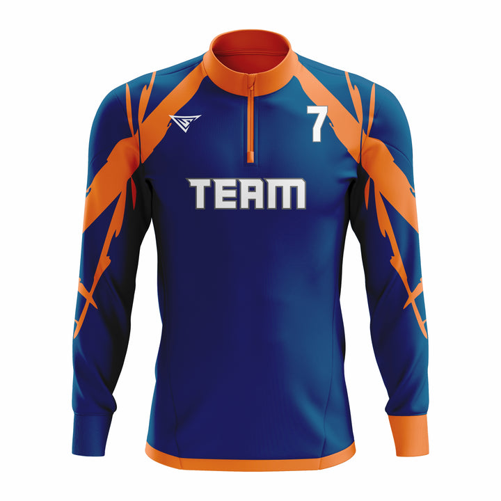 CUSTOM ¼ ZIP LONG SLEEVE CAGE JACKETS