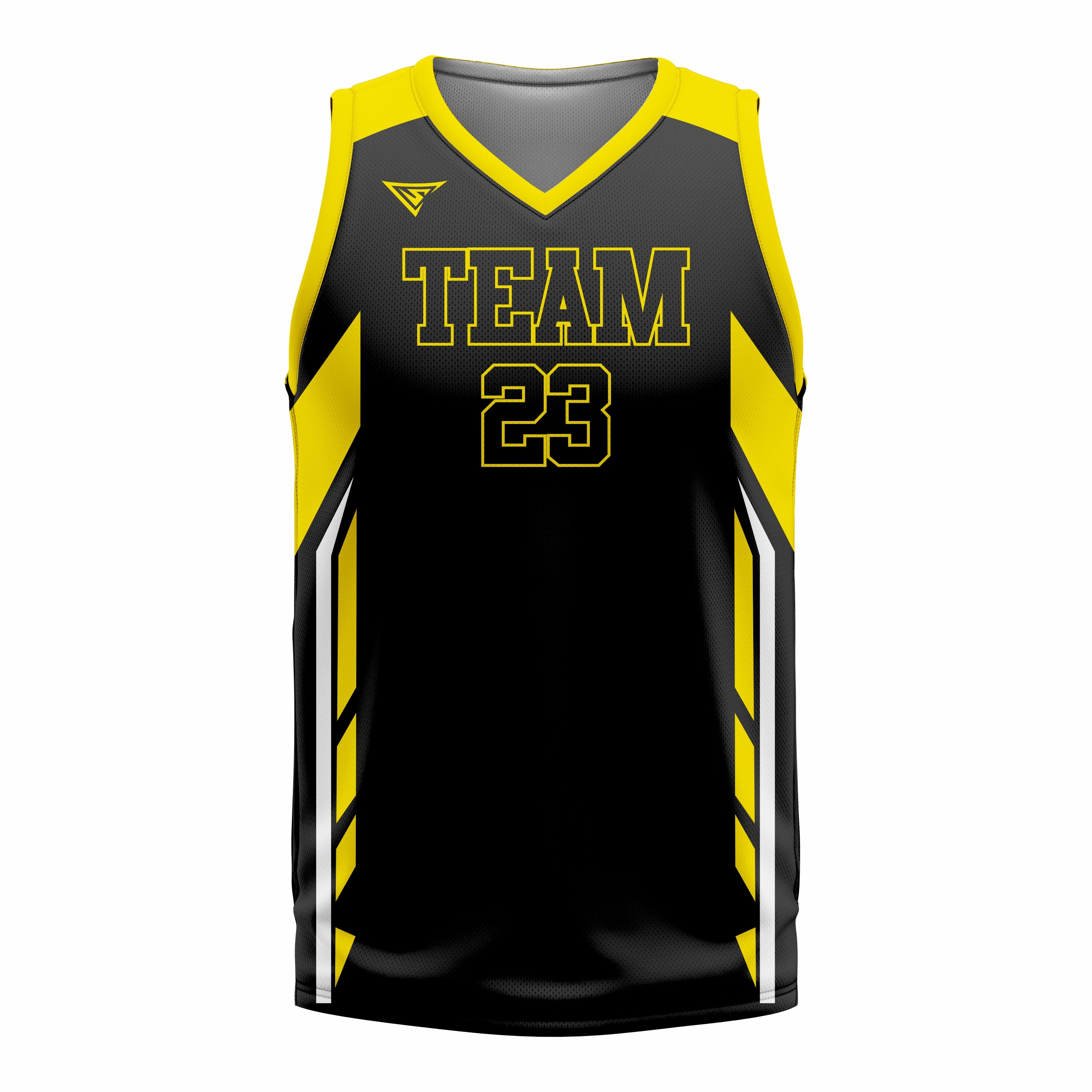 Custom Yellow Black Basketball Jersey | Sports Custom Uniform