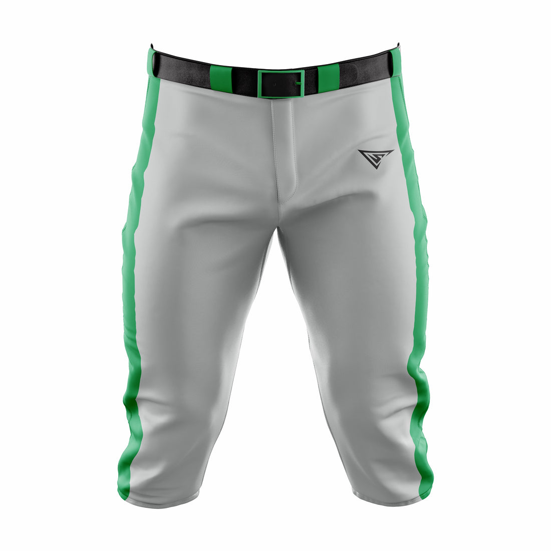 Custom Grey & Green Baseball Knicker Pant