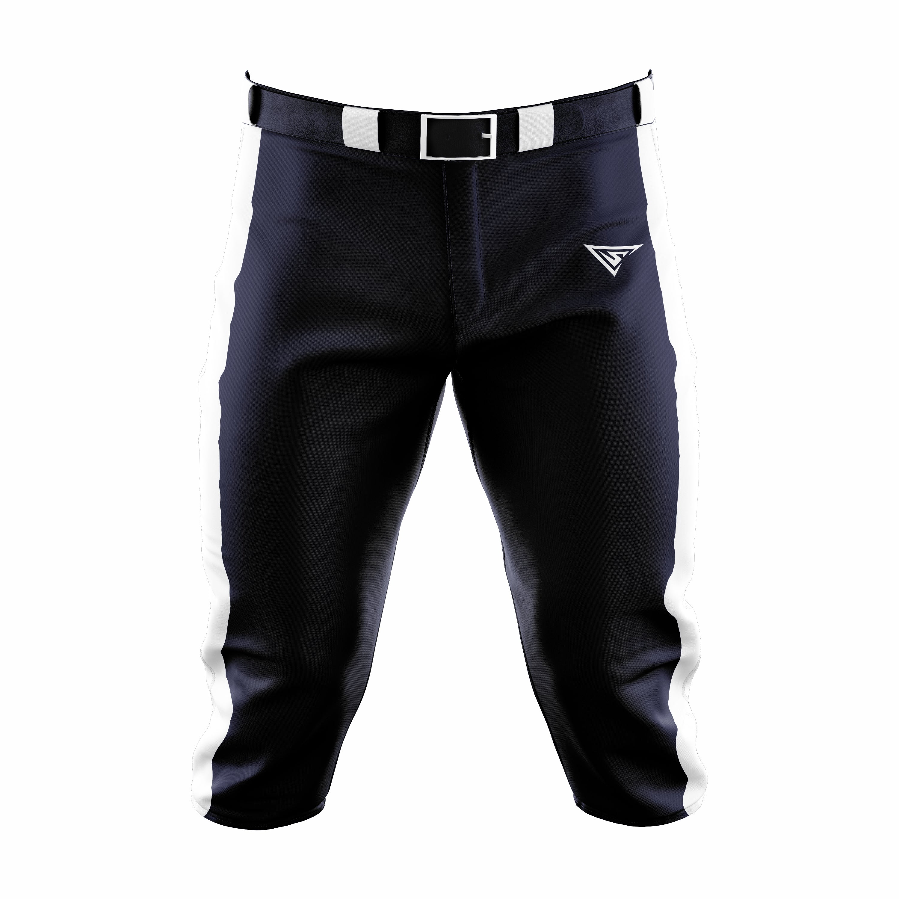 Custom Black & White softball Knicker Pant