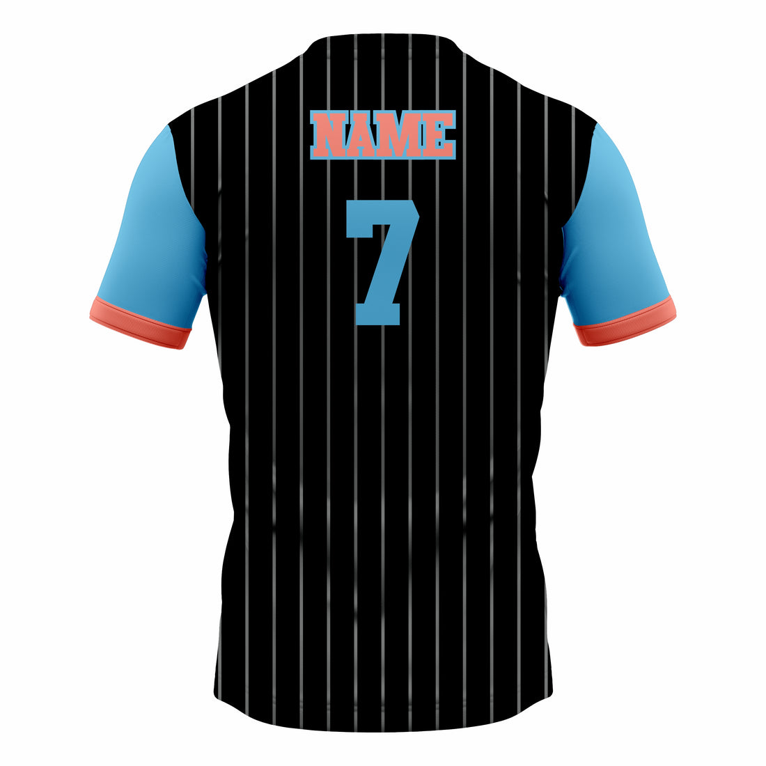 Custom Blue & Black Crew Neck Softball Jerseys- Personalized team Uniforms