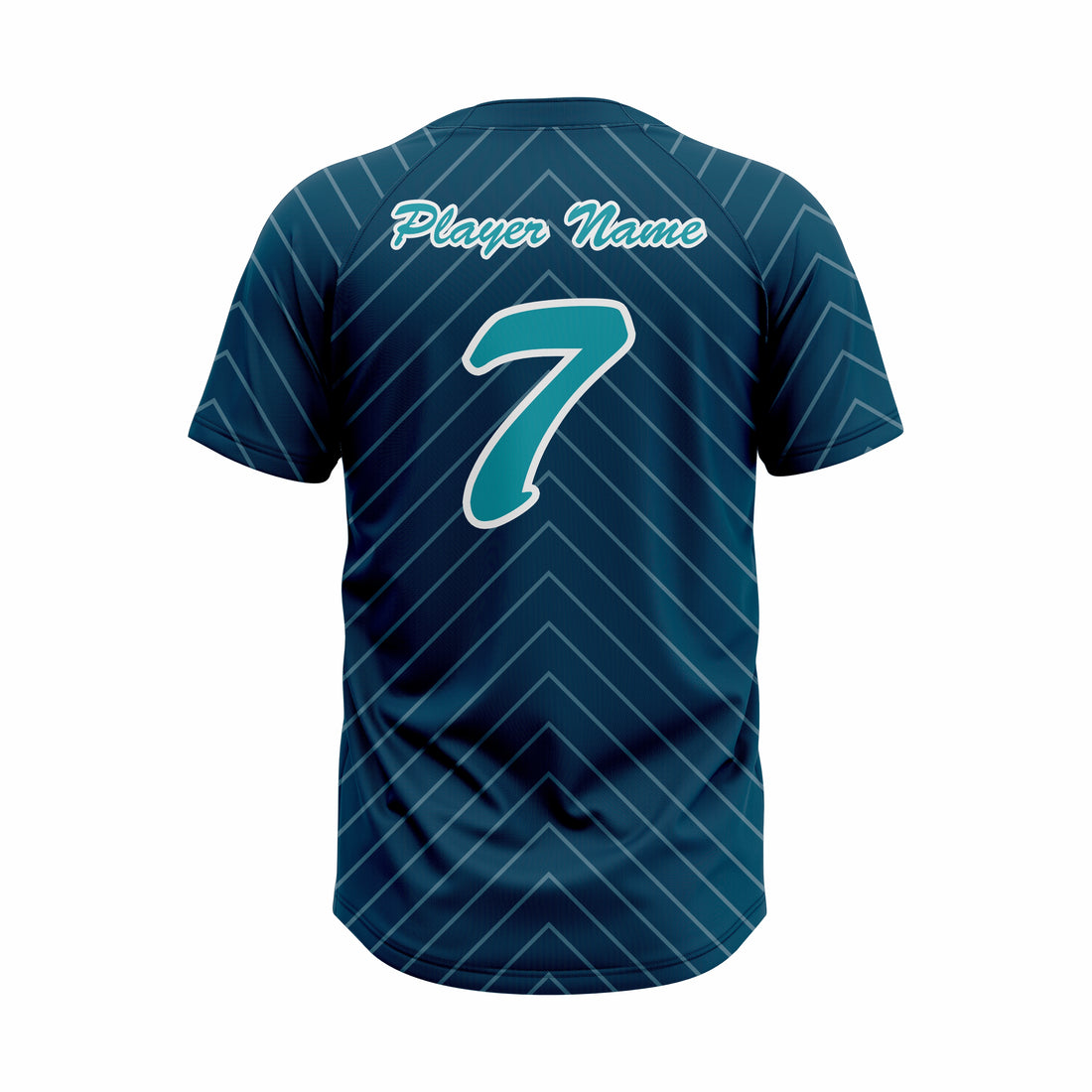 Custom Dark Blue Authentic Baseball two Buttons Jersey