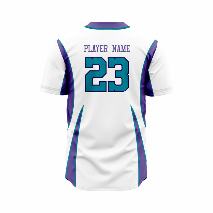 Custom Baseball full Buttons Jersey Sublimated