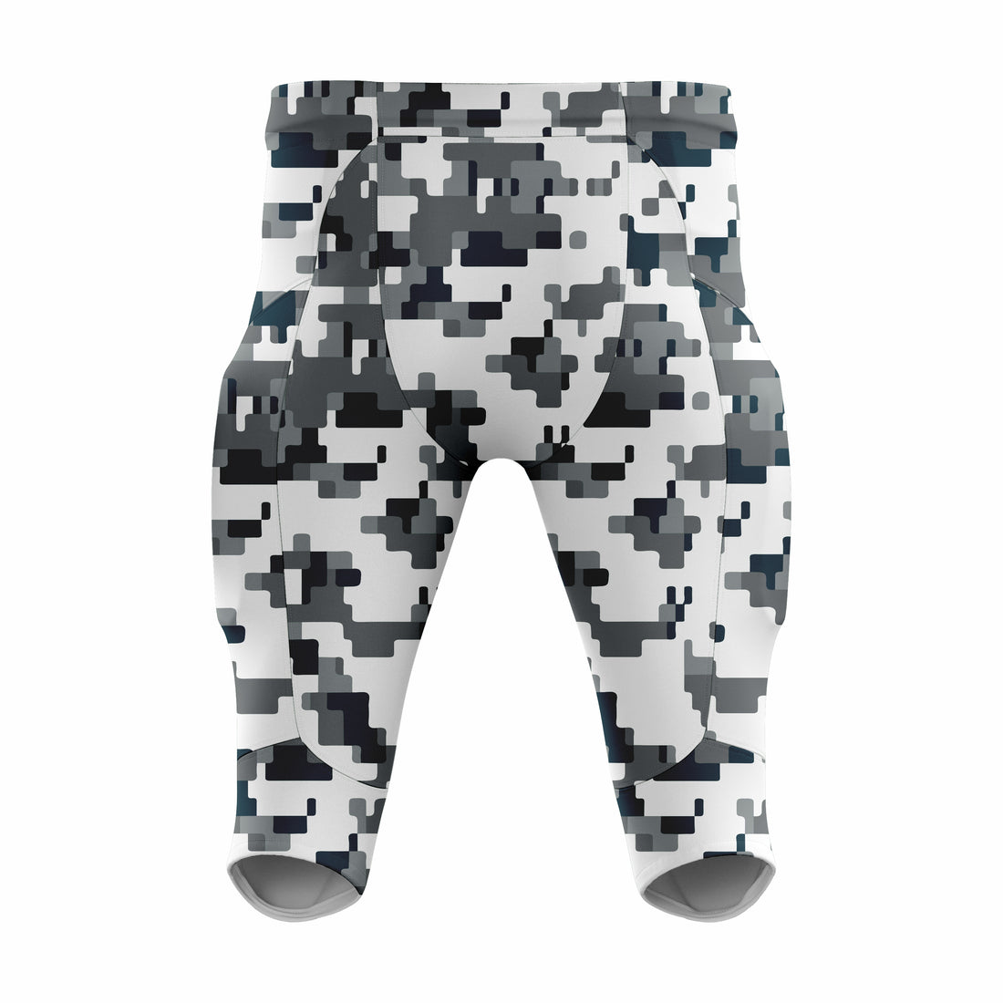 Custom Camo black white Authentic Integrated Football Pant (High Rise)