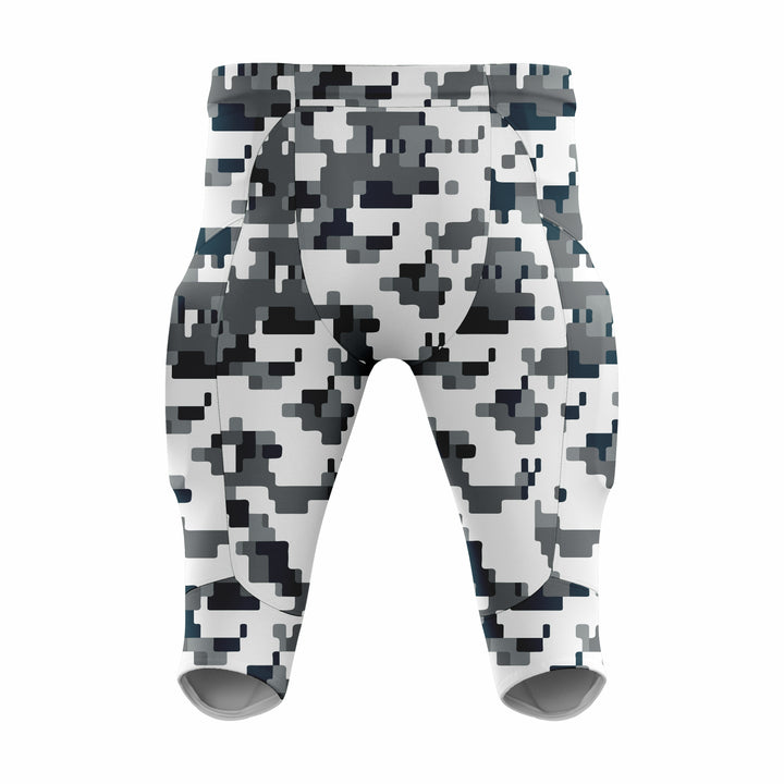 Custom Camo black white Authentic Integrated Football Pant (High Rise)