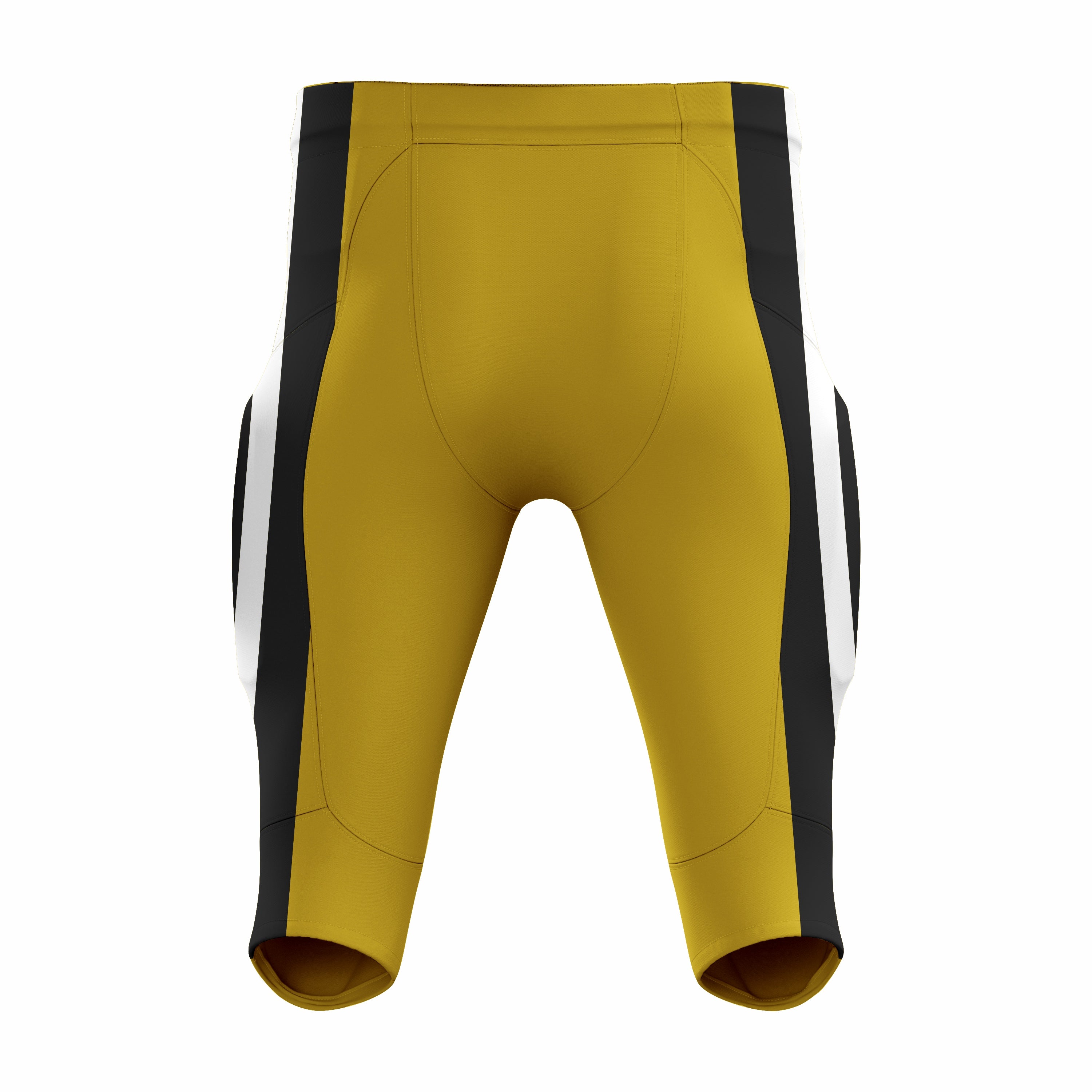 Custom Orange, Black & White American Football Pant