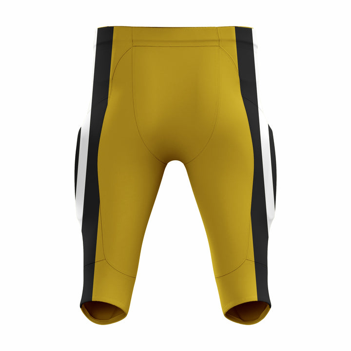 Custom Orange, Black & White American Football Pant