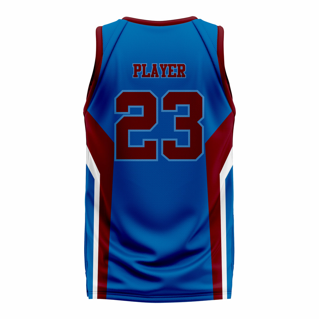 Custom Maroon white Blue Basketball Jersey | Sports Custom Uniform
