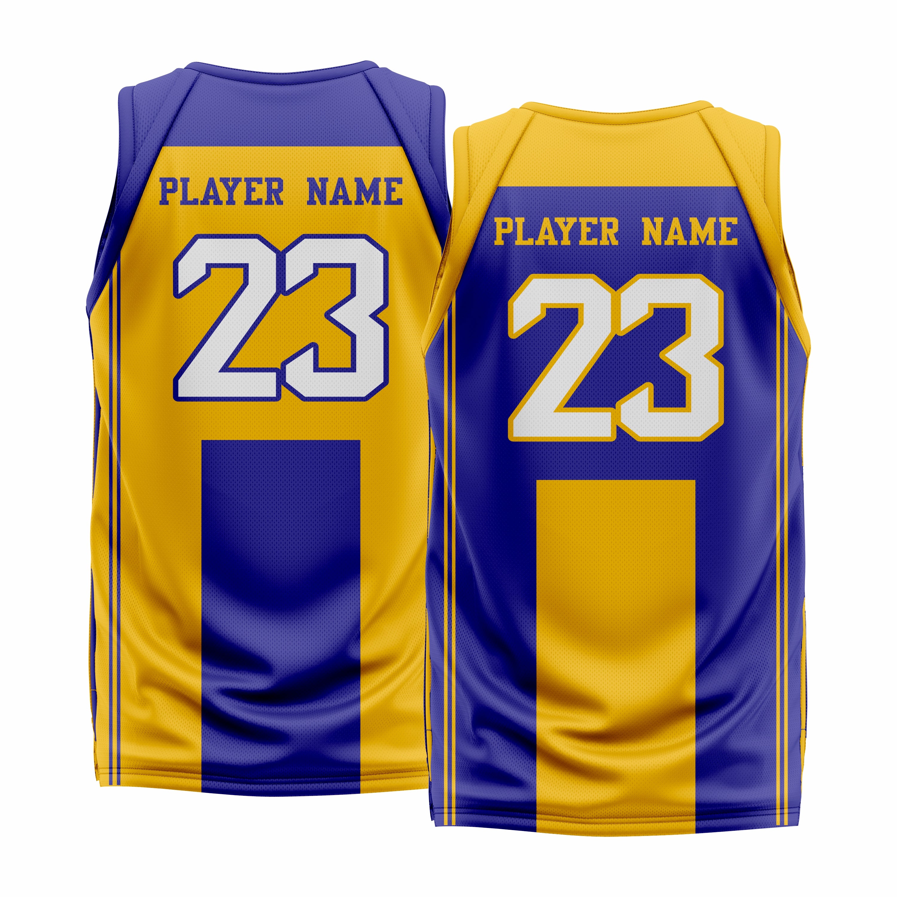 Custom Reversible V-Neck Basketball Jerseys