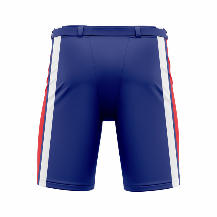 Custom Blue red white Hockey Shell Short