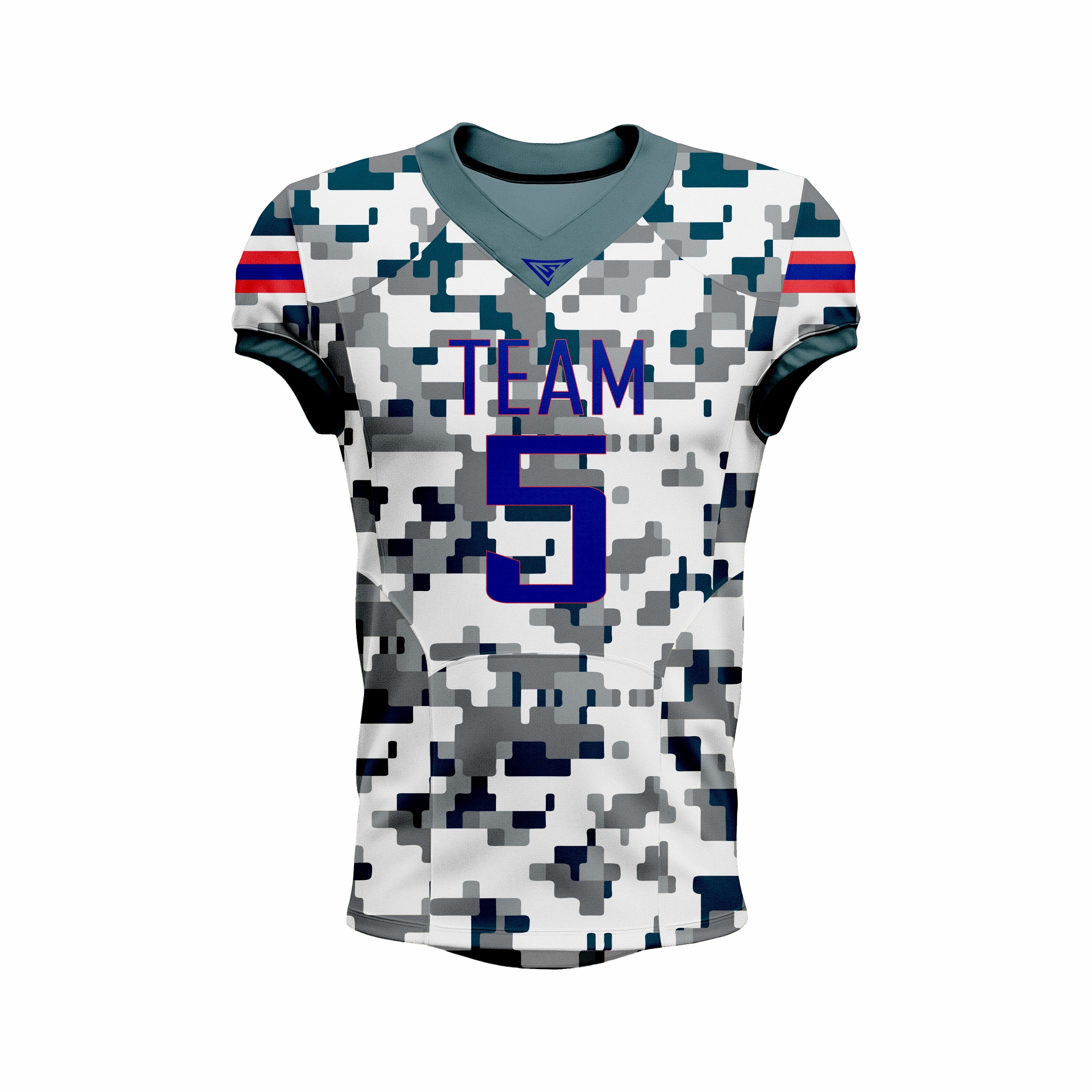 Custom Maroon & Grey American Football Jersey