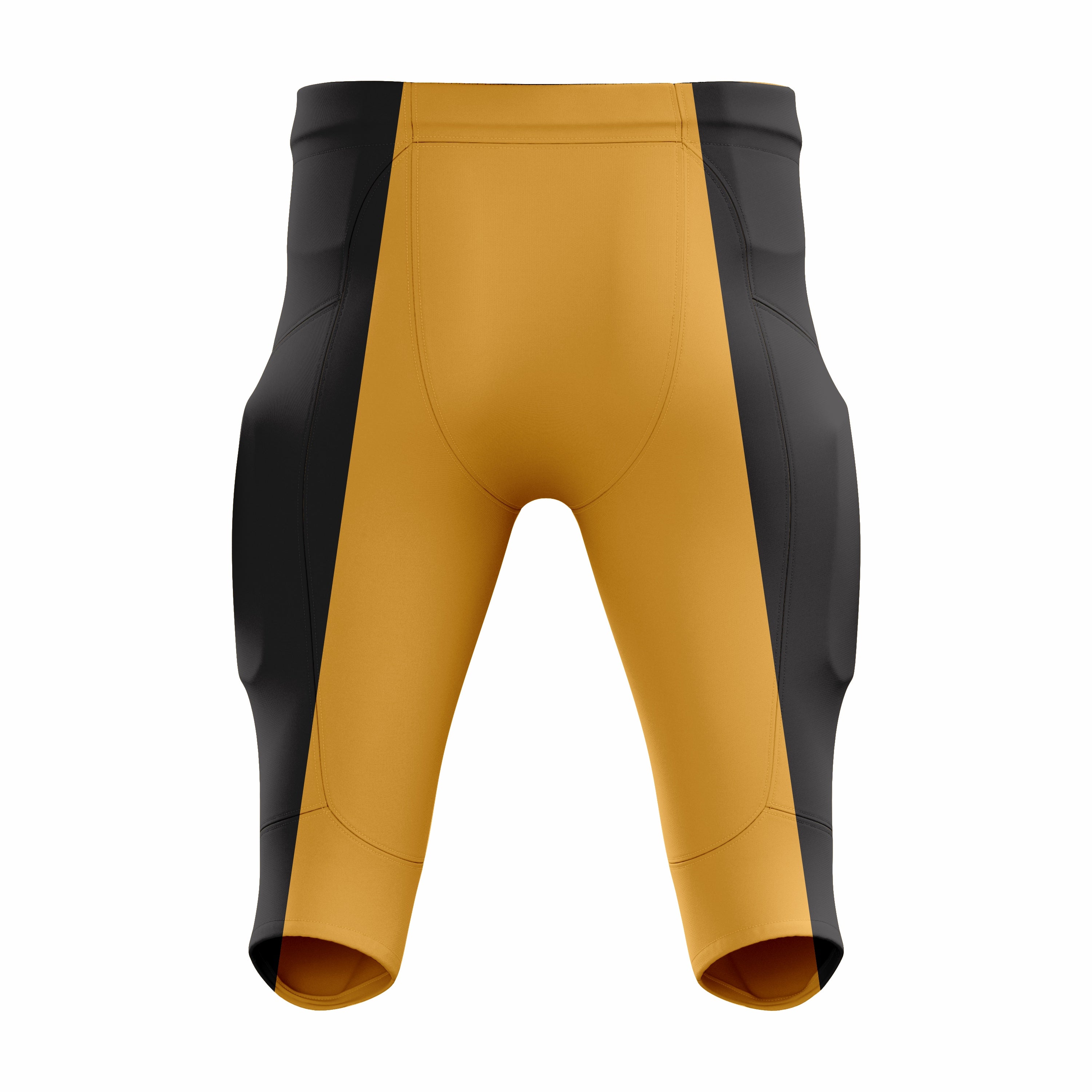 Custom Orange, Black & White American Football Pant
