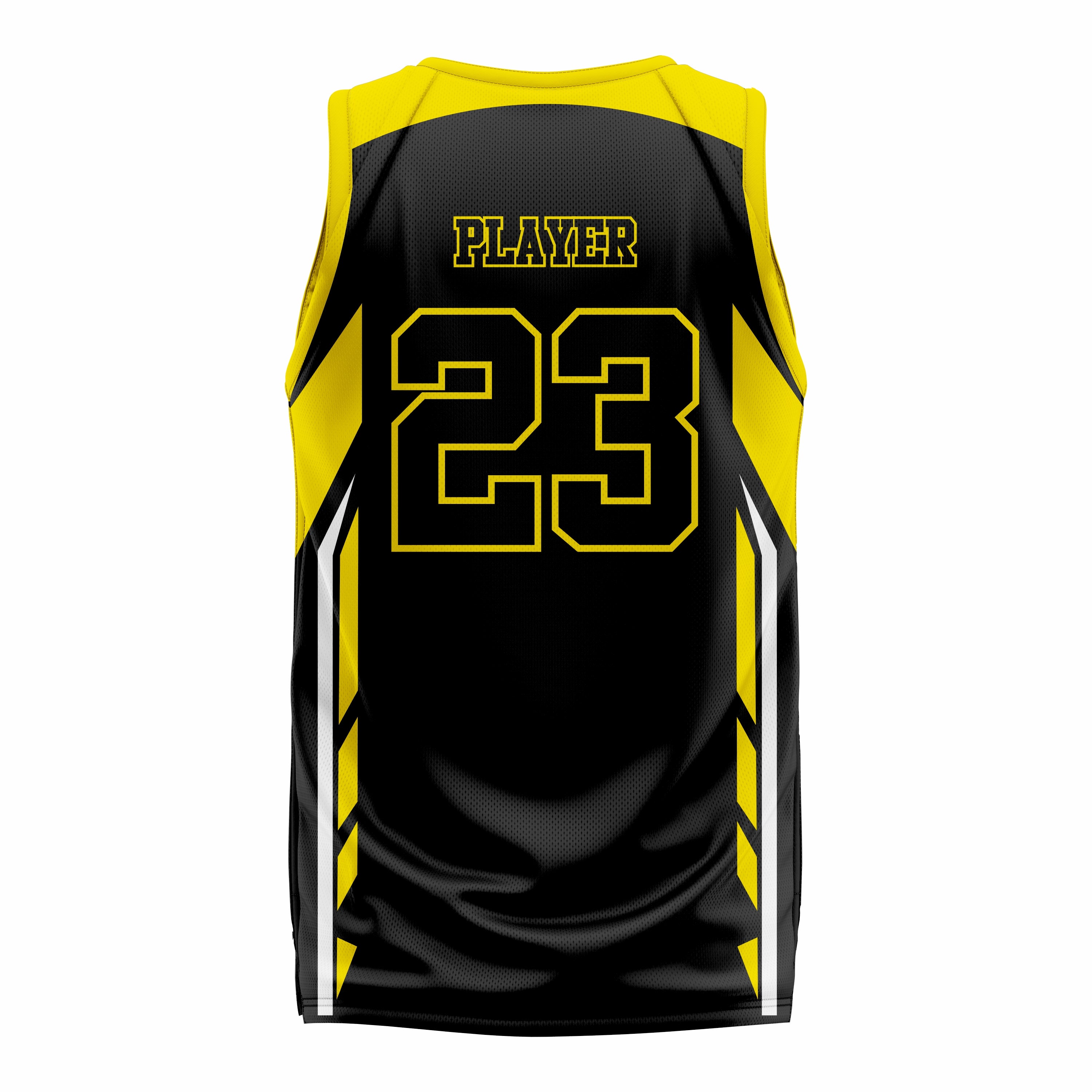 Custom Yellow Black Basketball Jersey | Sports Custom Uniform