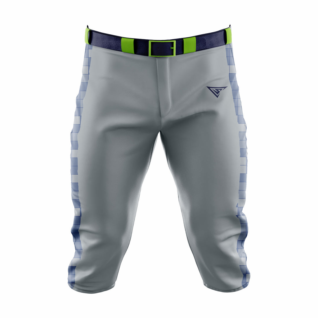Custom Grey & Green Baseball Knicker Pant
