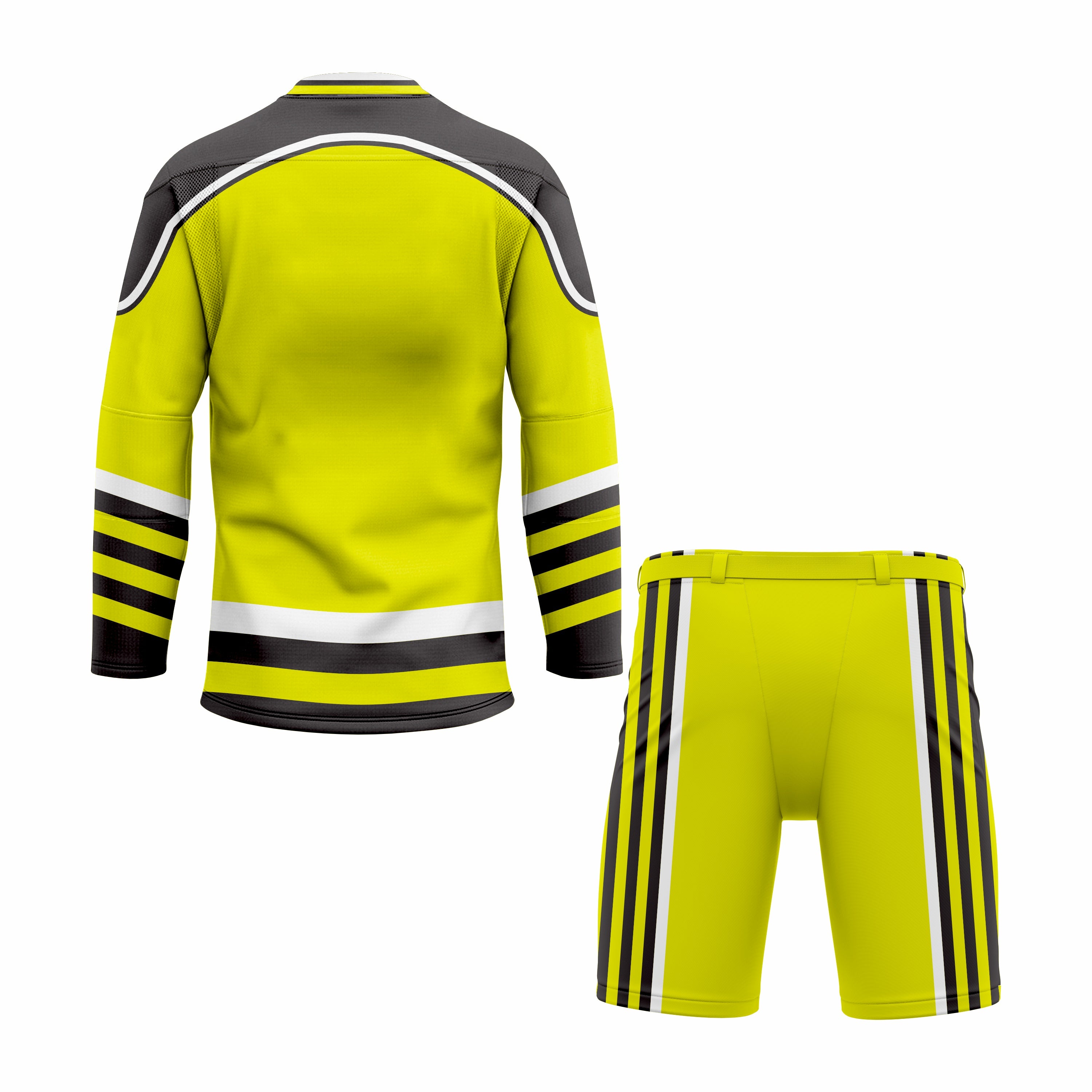 CUSTOM GREEN BLACK HOCKEY UNIFORM