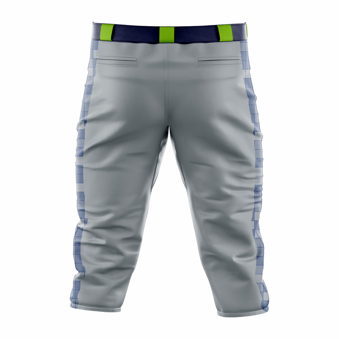 Custom Grey & Green Baseball Knicker Pant