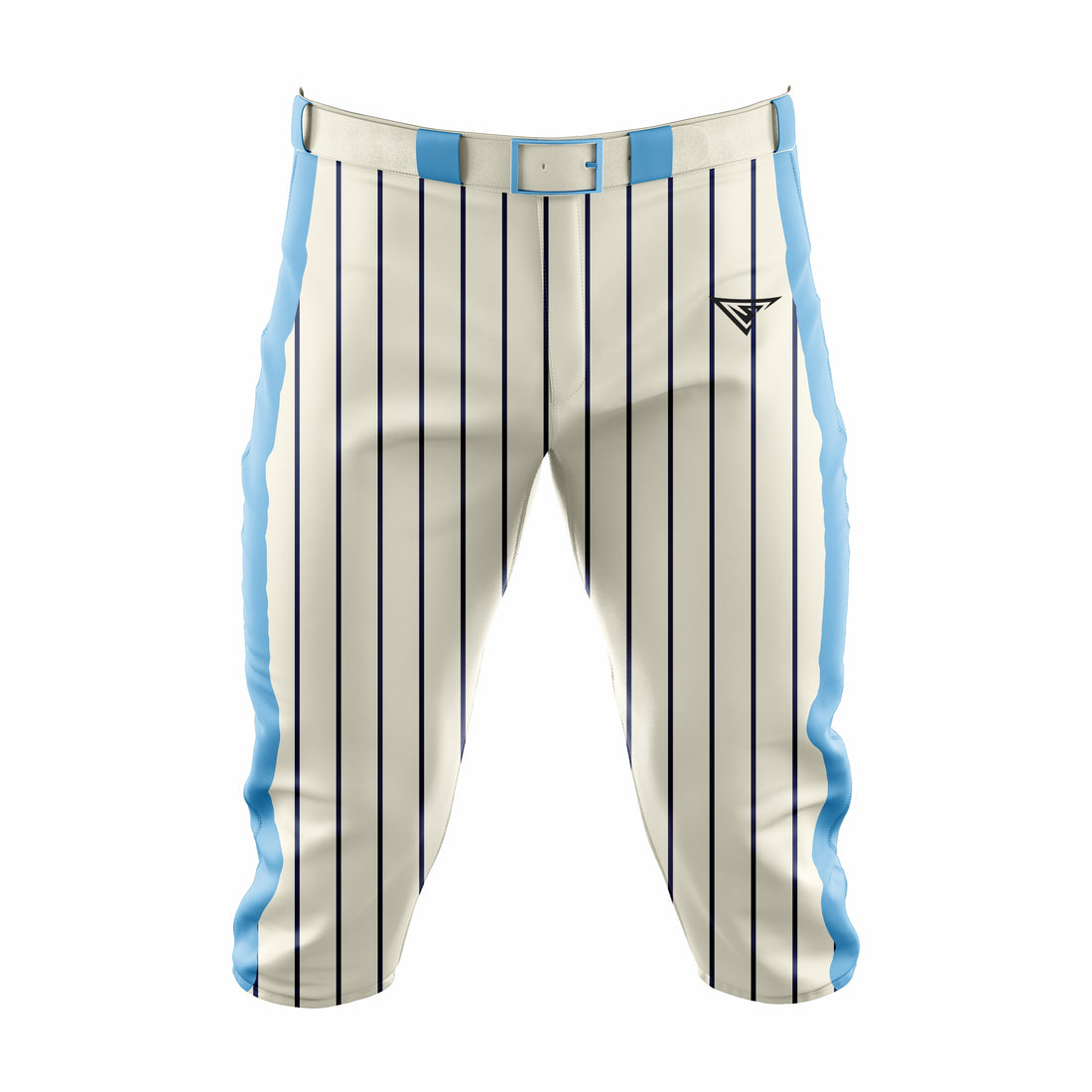 Custom Off White & Cyan softball Knicker Pant