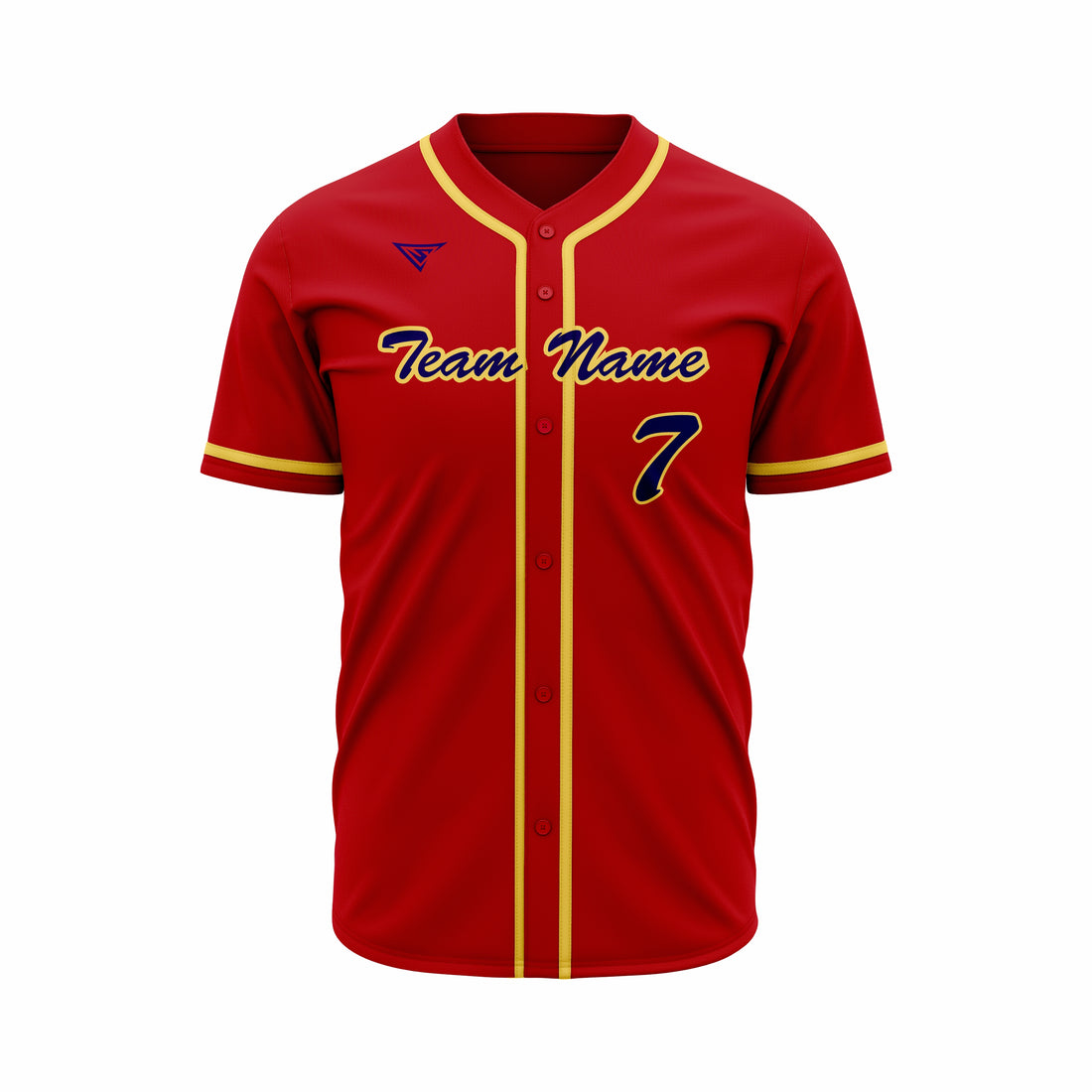 Custom Baseball full Buttons Jersey Sublimated