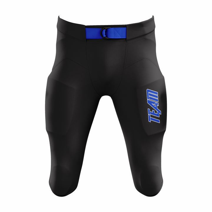 Custom Black & Blue American Football Pant