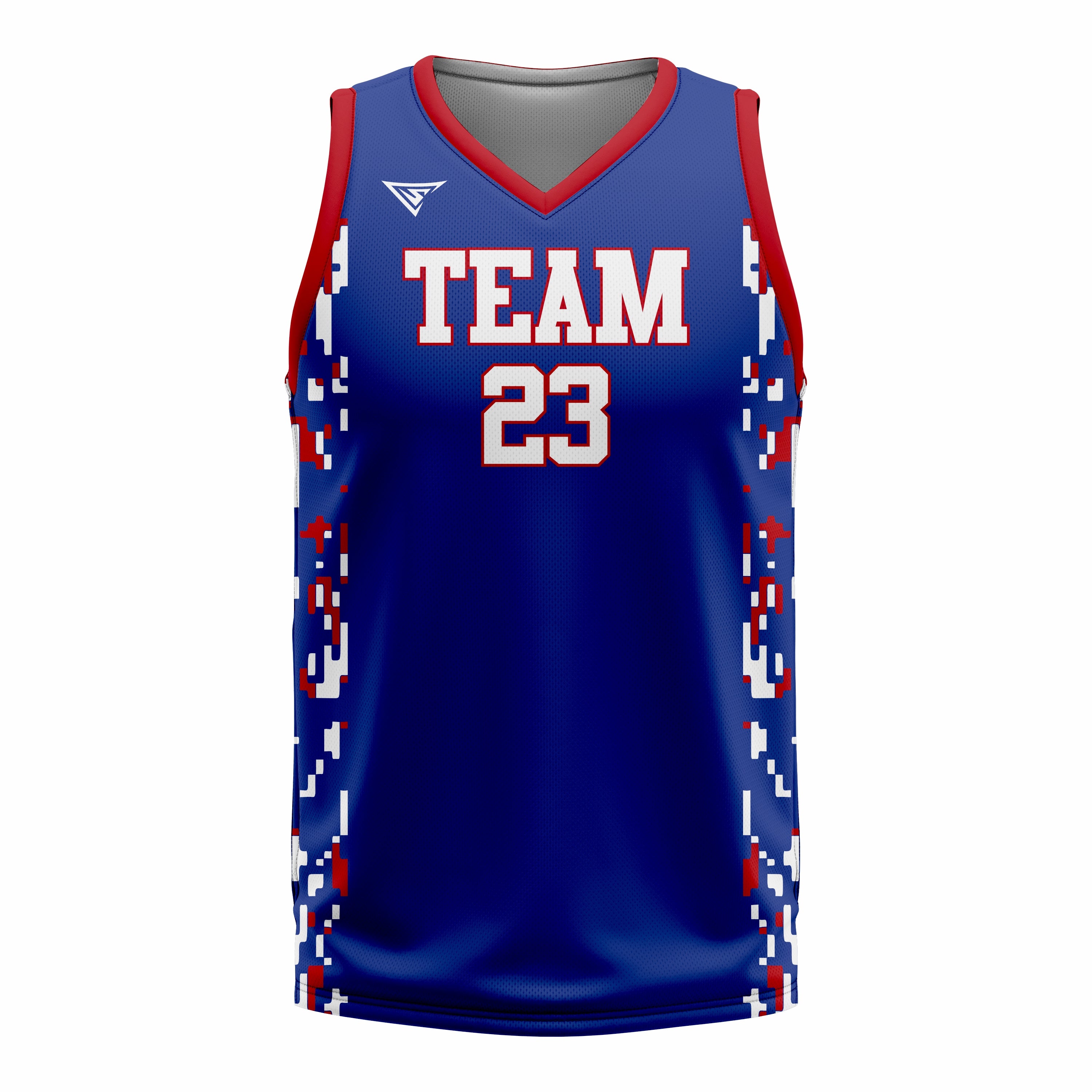 Custom Red white Blue Basketball Jersey | Sports Custom Uniform