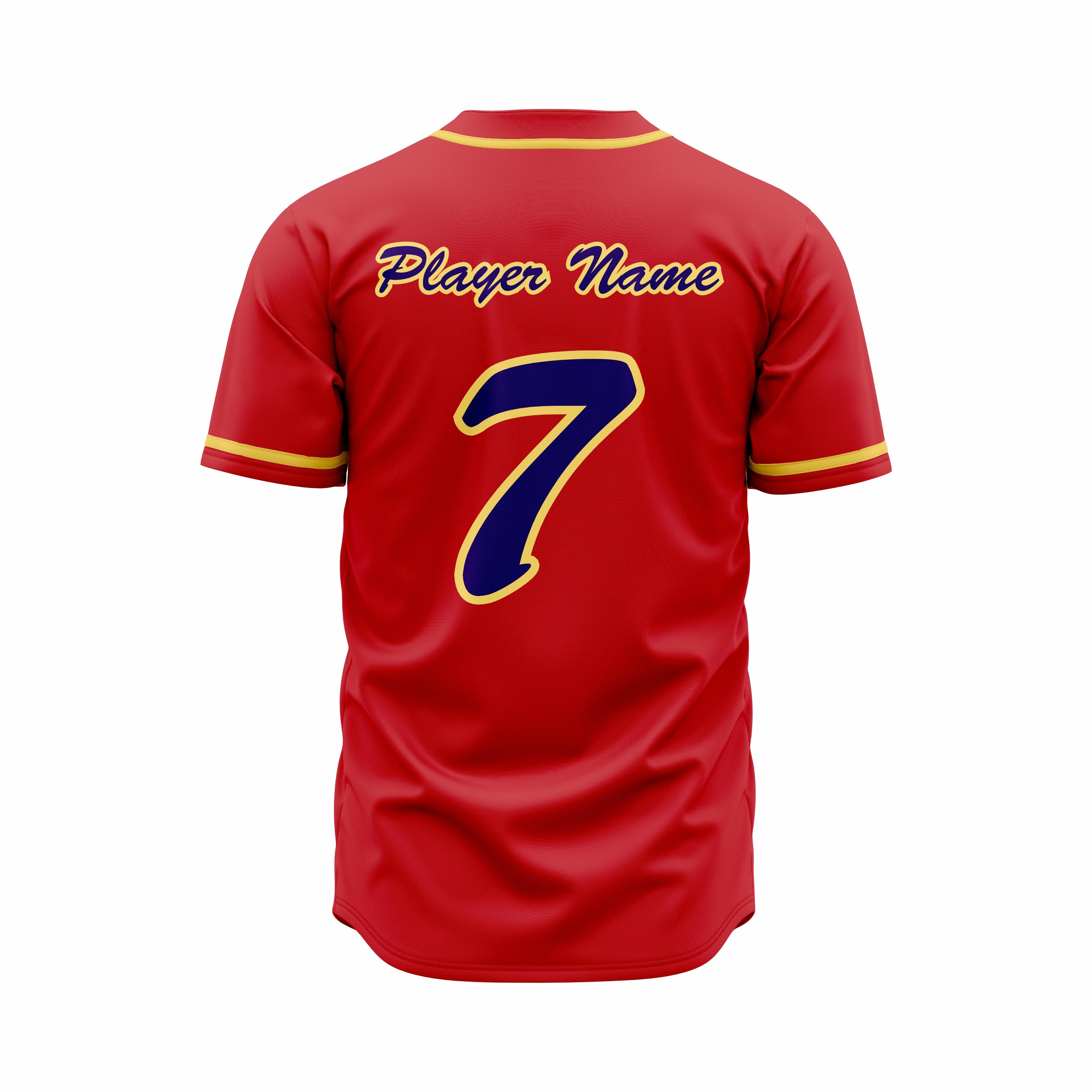 Custom Baseball full Buttons Jersey Sublimated