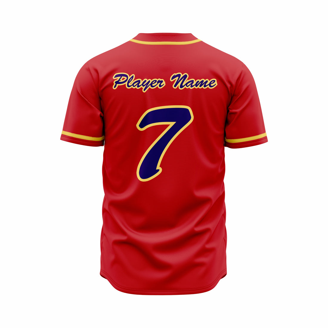 Custom Baseball full Buttons Jersey Sublimated